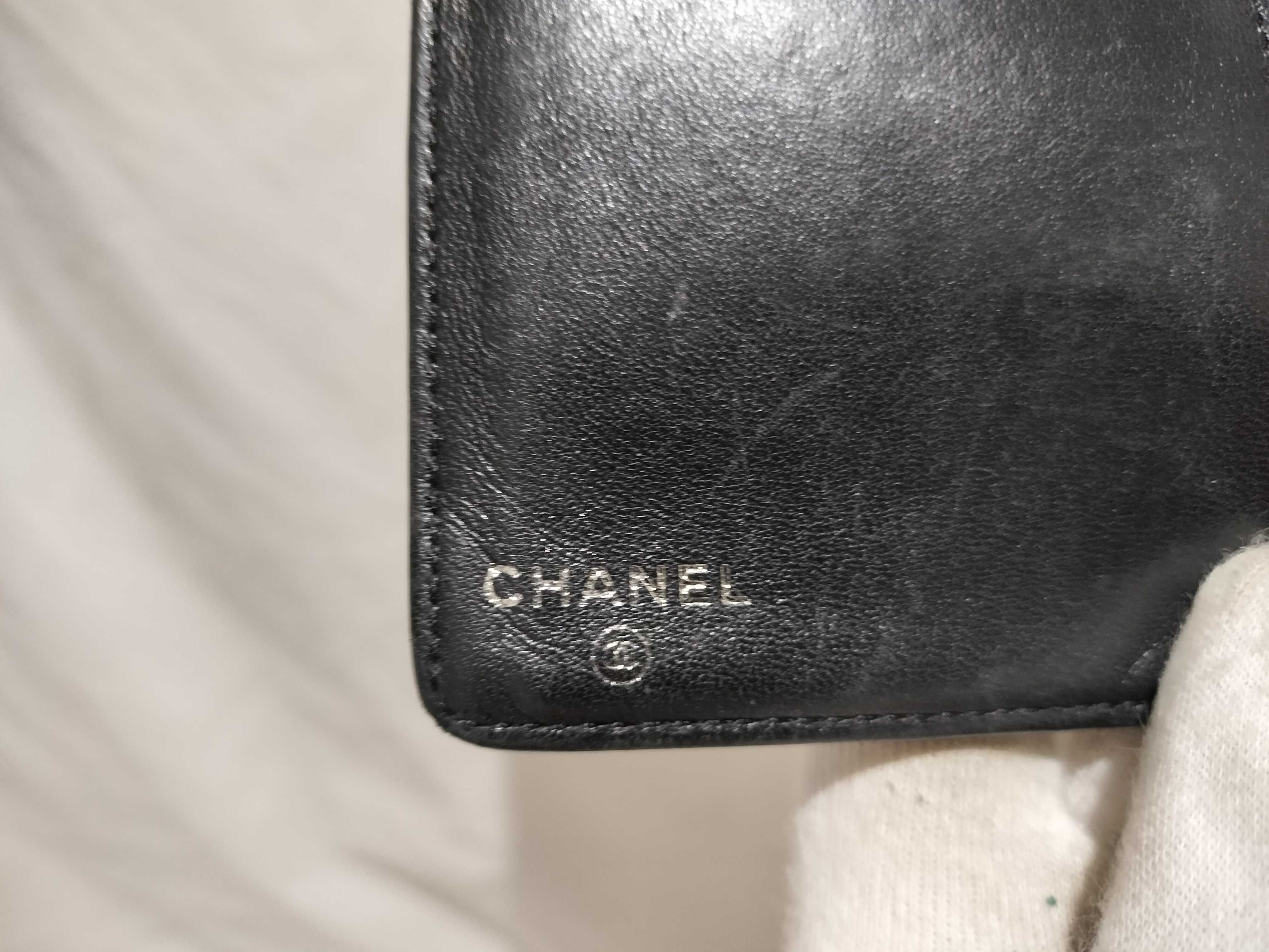 【水曜終了】(10228_0059)CHANEL ココマーク カーフスキン ココマーク 財布 財布