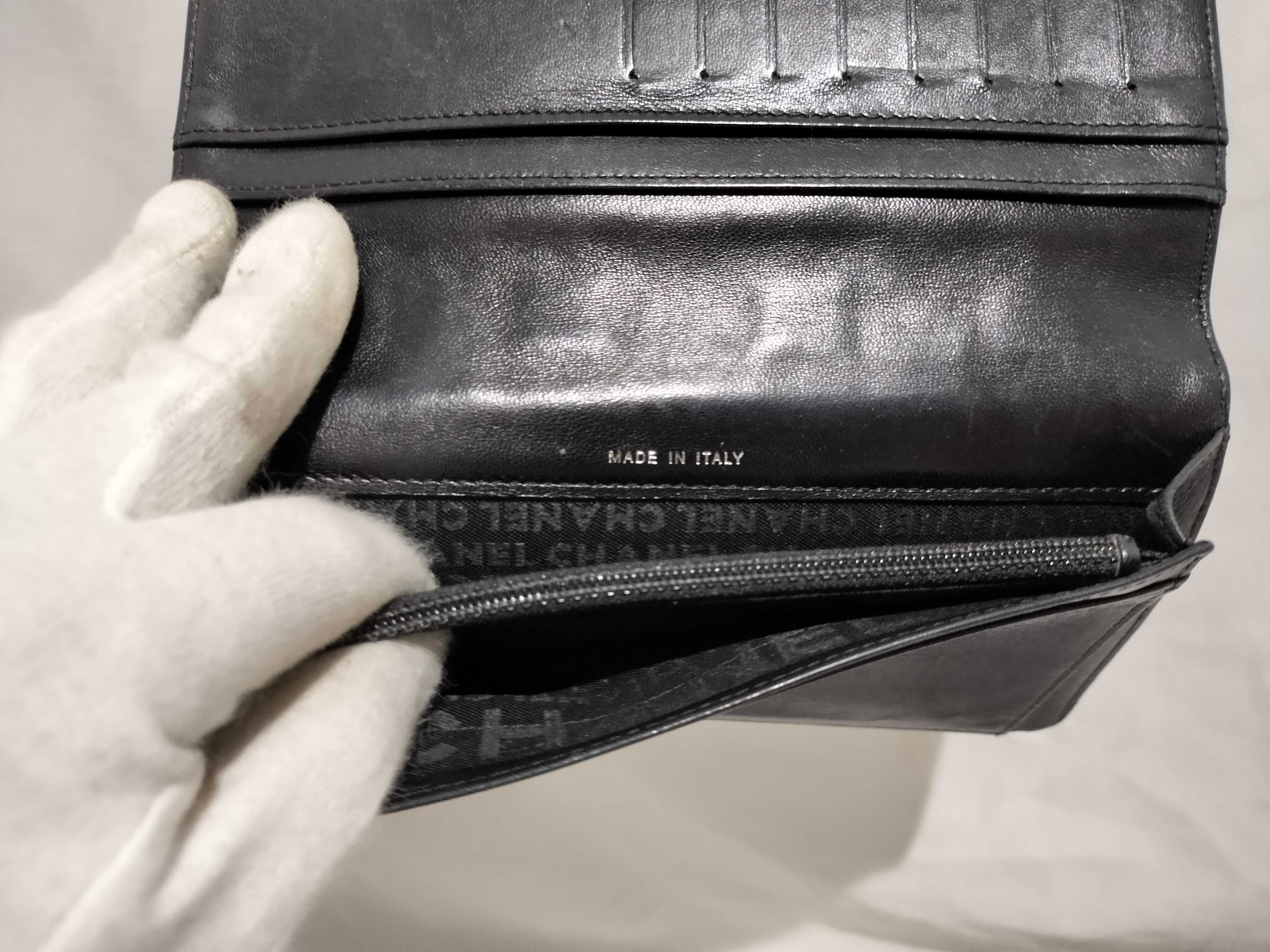 【水曜終了】(10228_0059)CHANEL ココマーク カーフスキン ココマーク 財布 財布