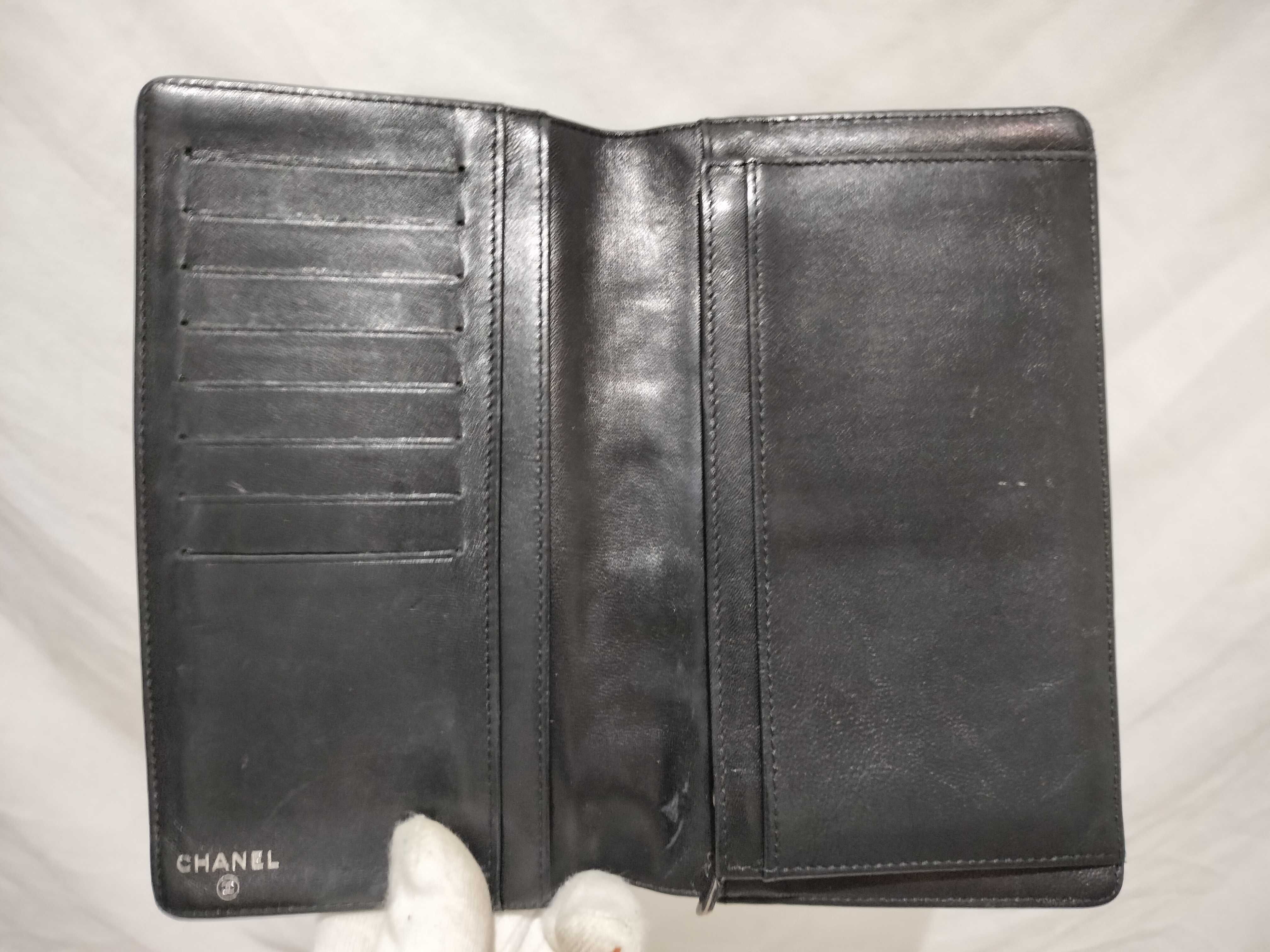 【水曜終了】(10228_0059)CHANEL ココマーク カーフスキン ココマーク 財布 財布