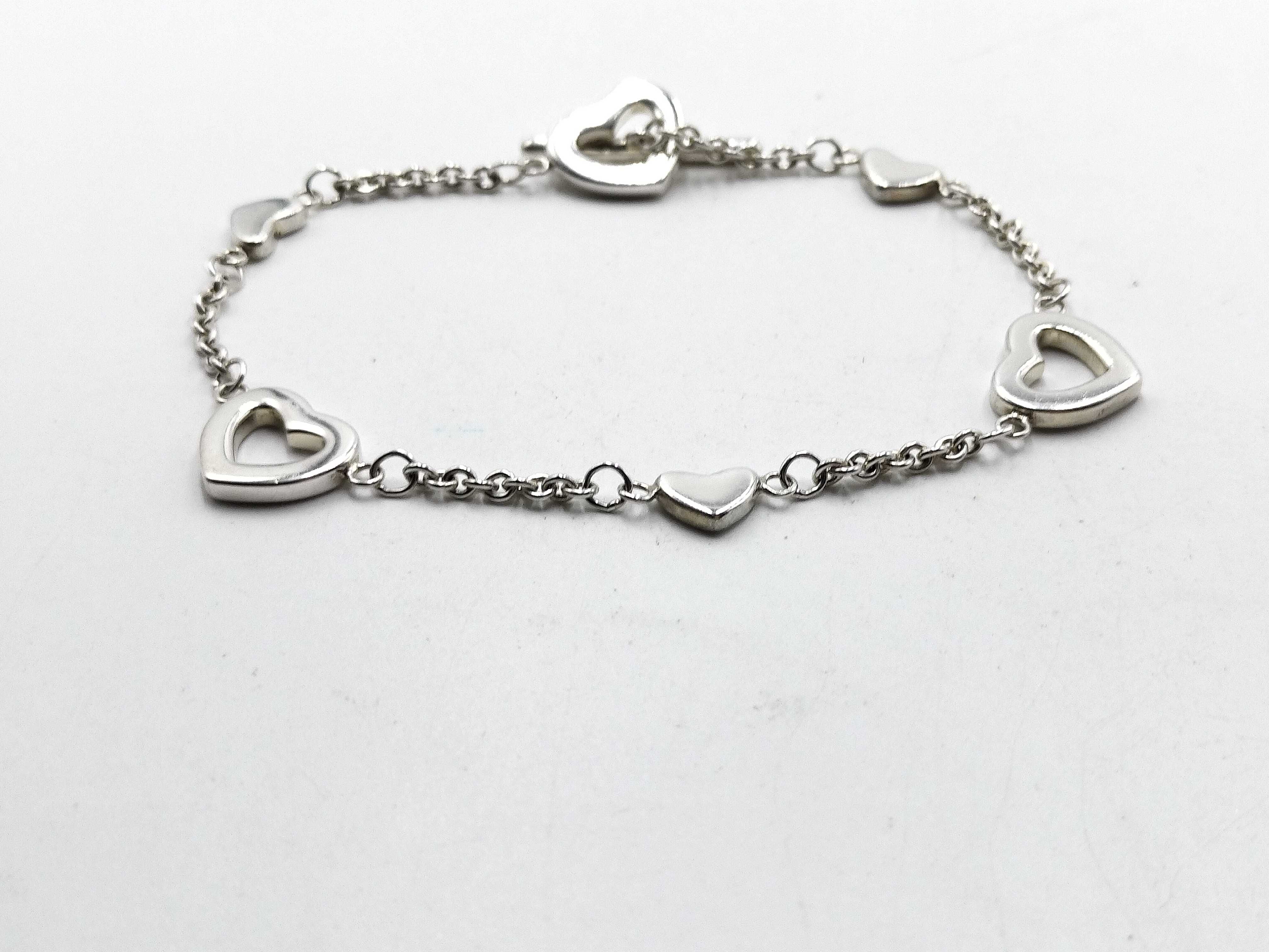 【水曜終了】(10221_0431)Tiffany&Co. ハート ブレス ブレスレット・バングル