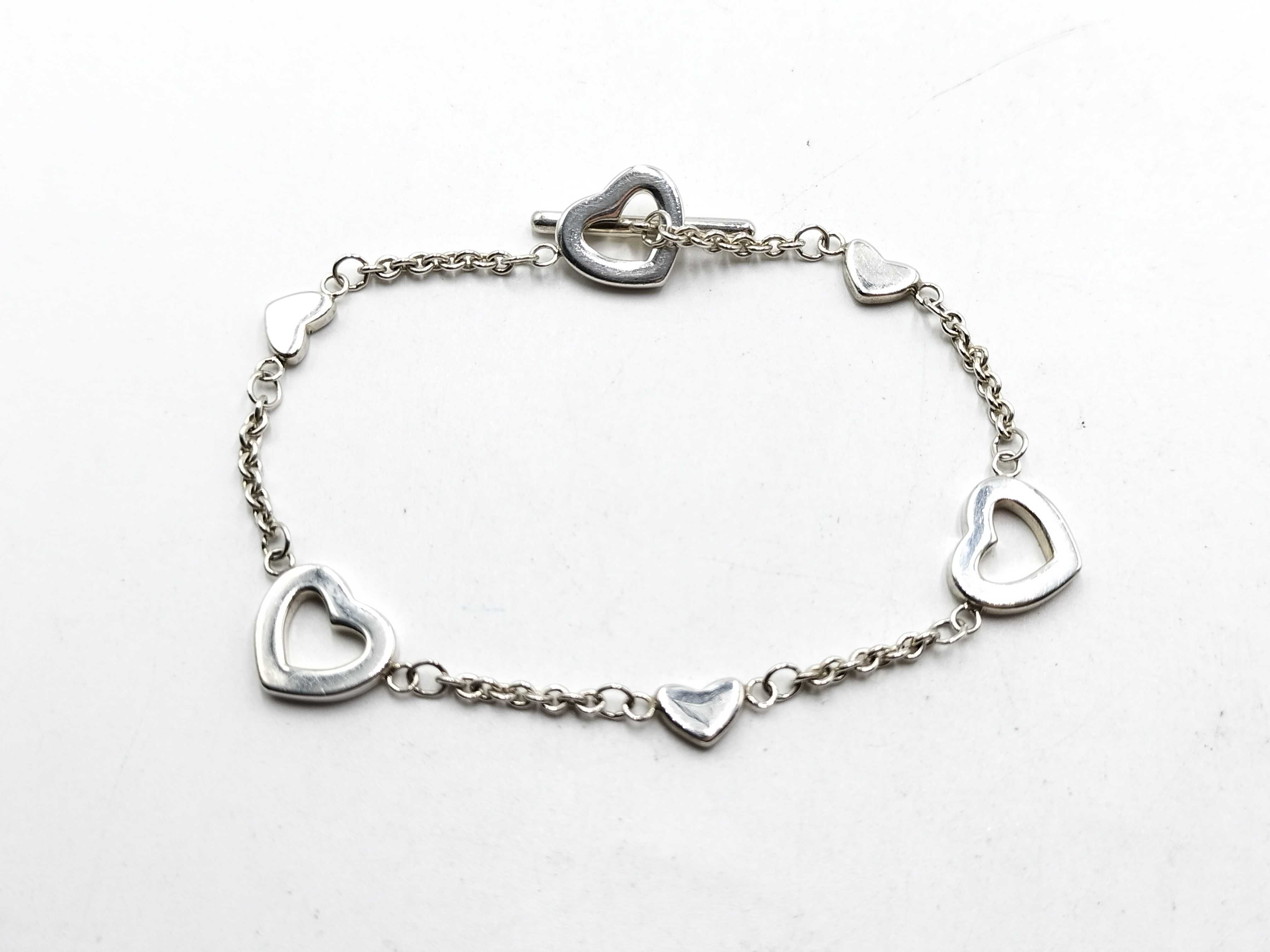【水曜終了】(10221_0431)Tiffany&Co. ハート ブレス ブレスレット・バングル