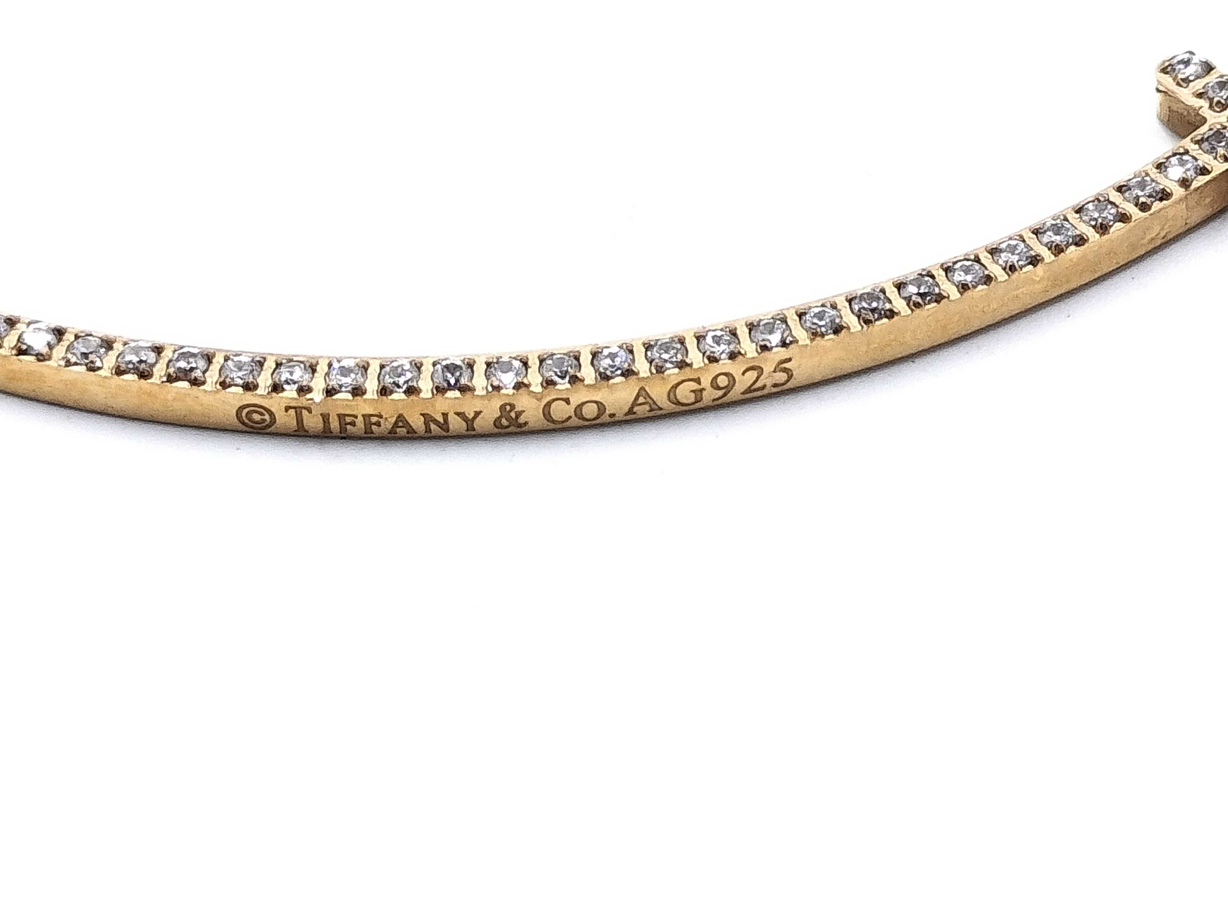 【水曜終了】(10221_0432)Tiffany&Co. Tスマイル ネックレス Ag925 ネックレス