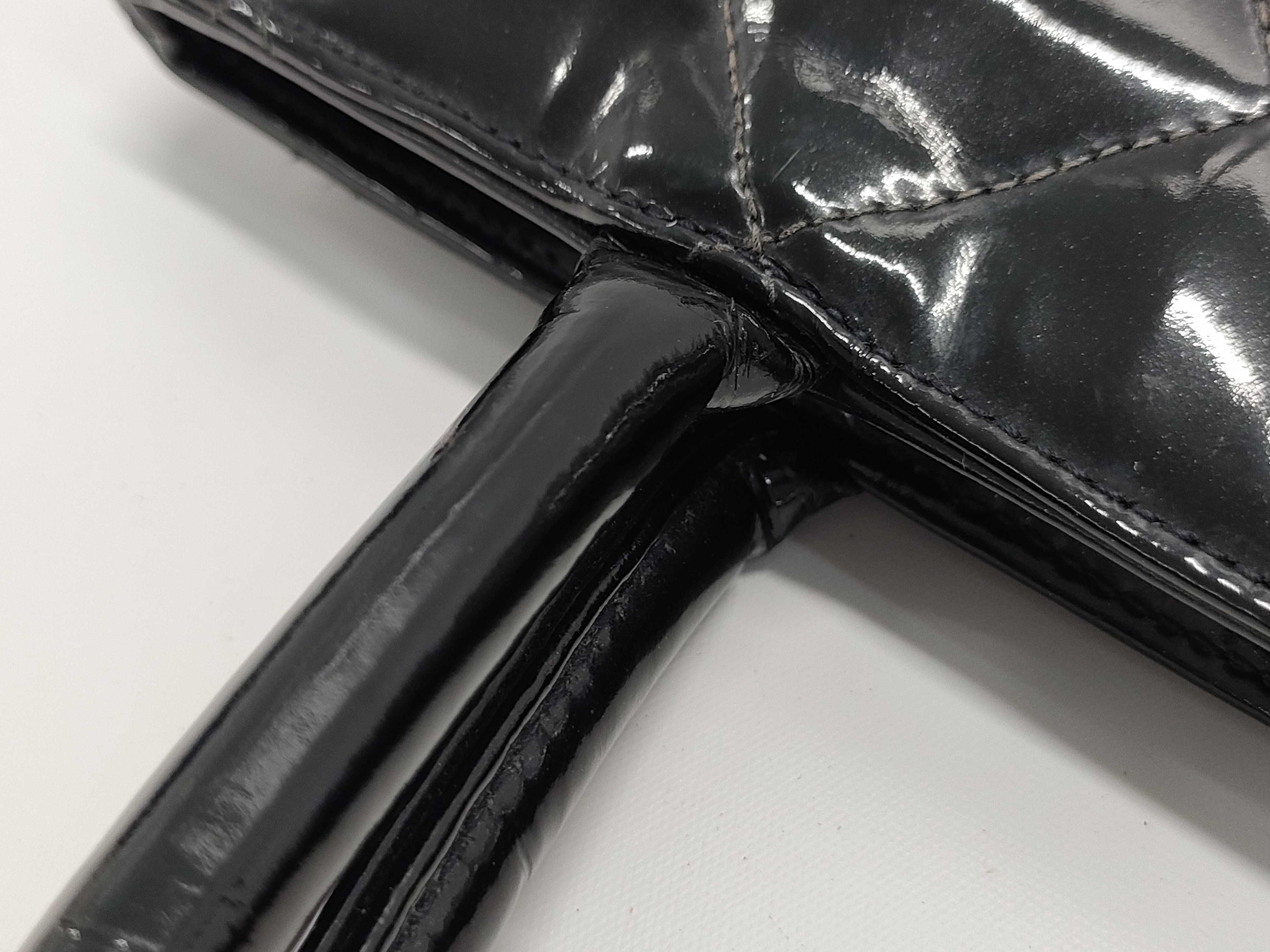 【水曜終了】(10228_0097)CHANEL エナメル 復刻トート トートバッグ