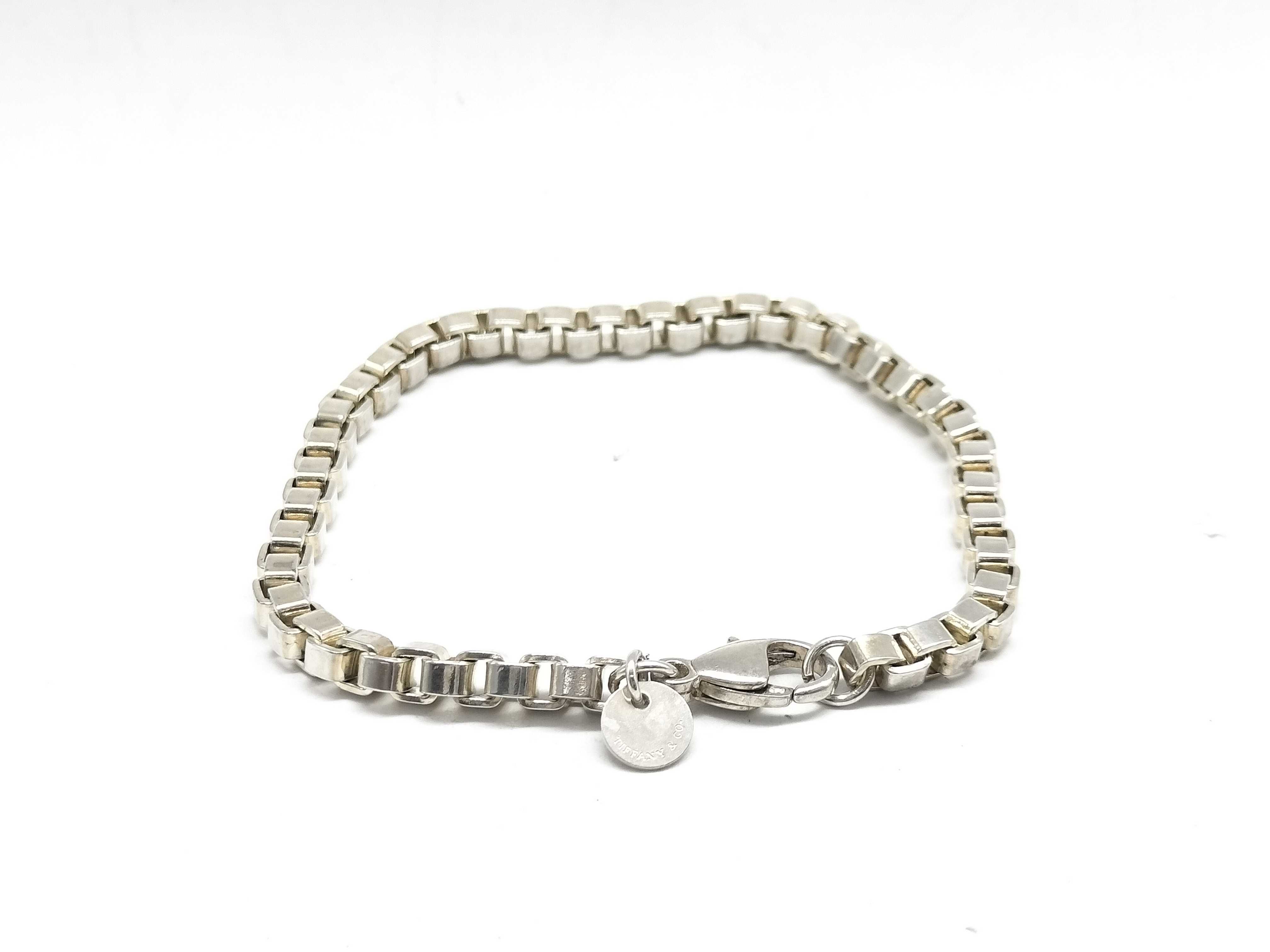 【水曜終了】(10221_0433)Tiffany&Co. ベネチアン ブレス SV925 ブレスレット・バングル