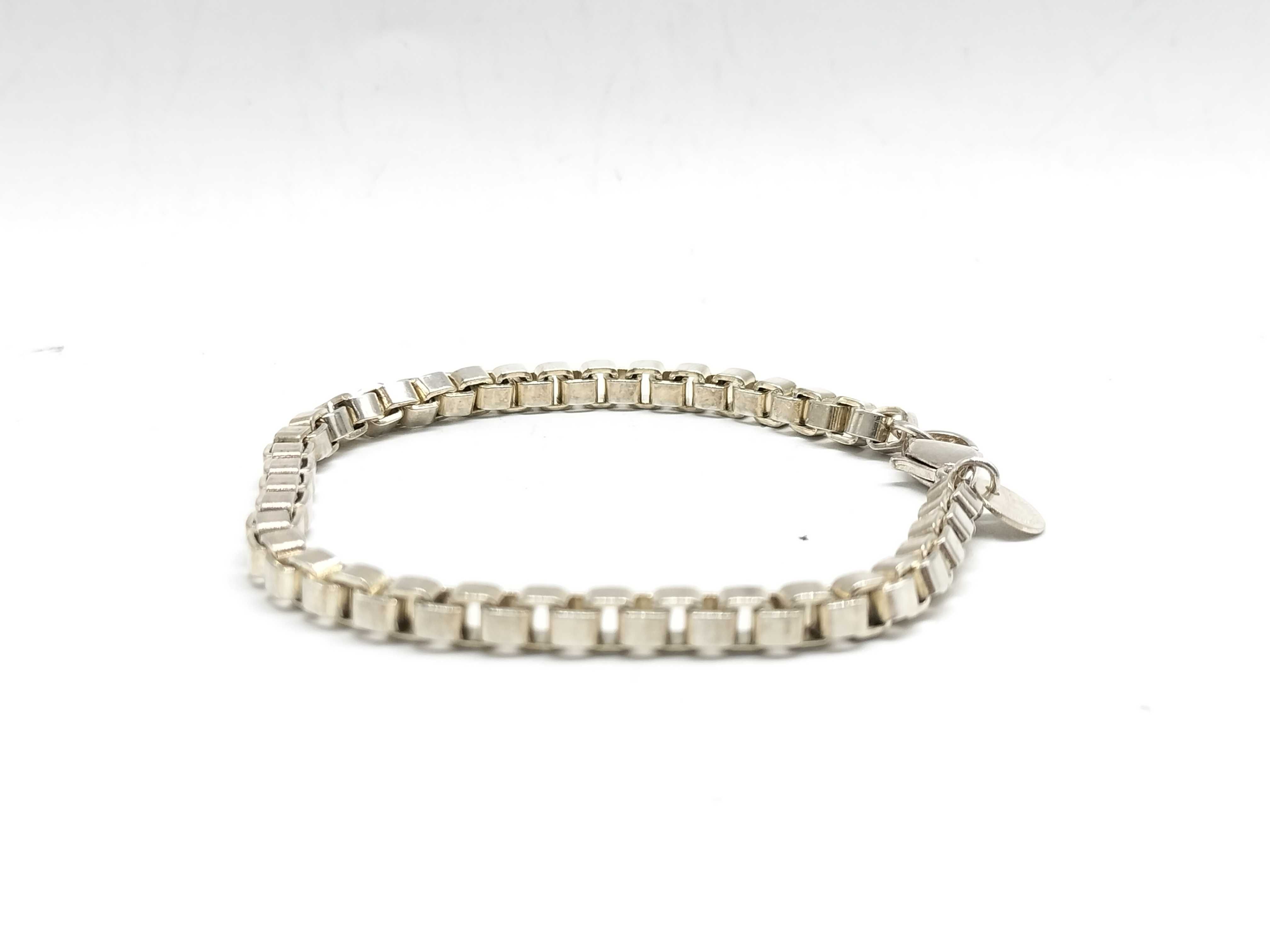 【水曜終了】(10221_0433)Tiffany&Co. ベネチアン ブレス SV925 ブレスレット・バングル