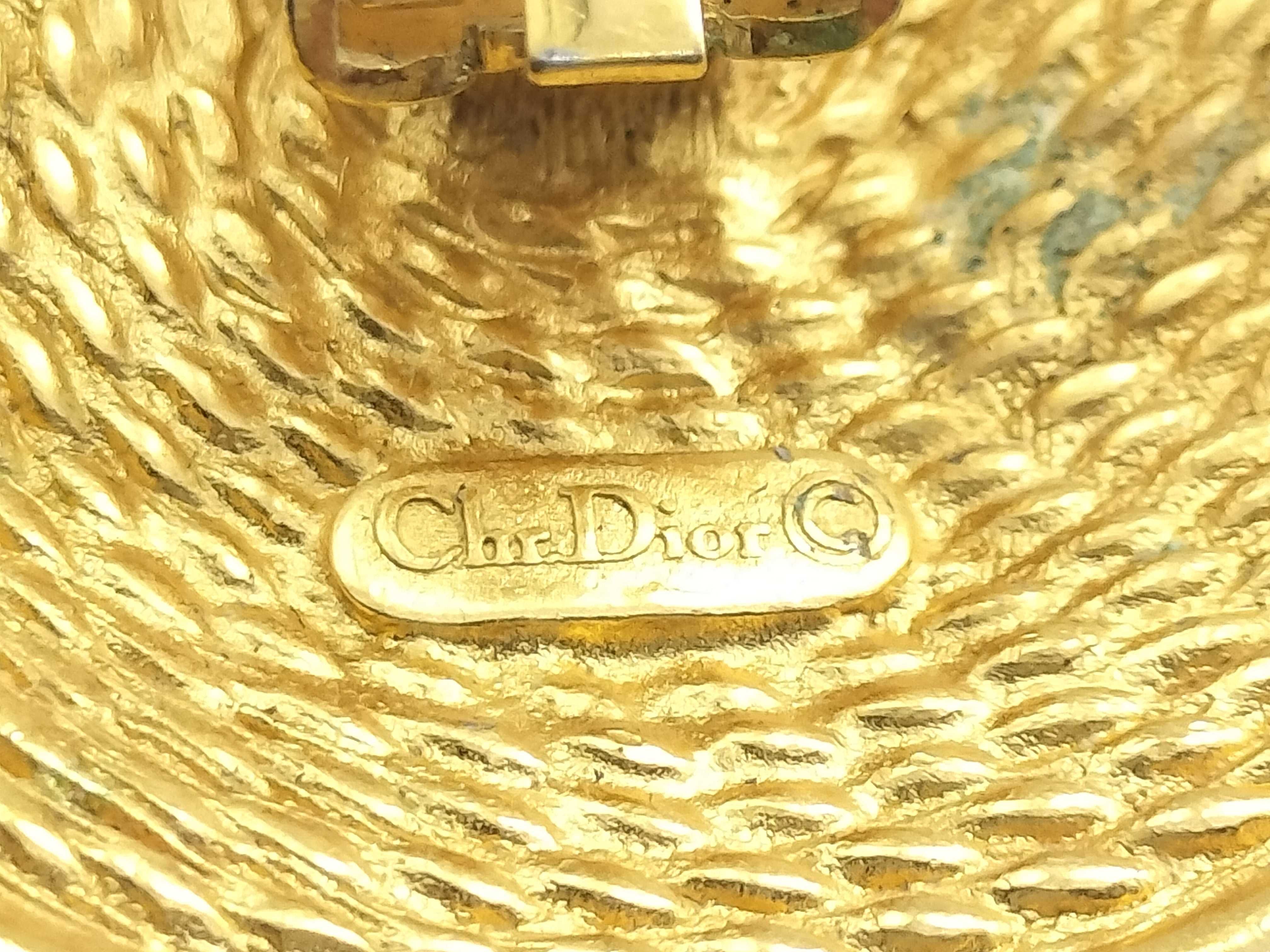 【水曜終了】(10221_0703)Dior ゴールド イヤリング サークル イヤリング