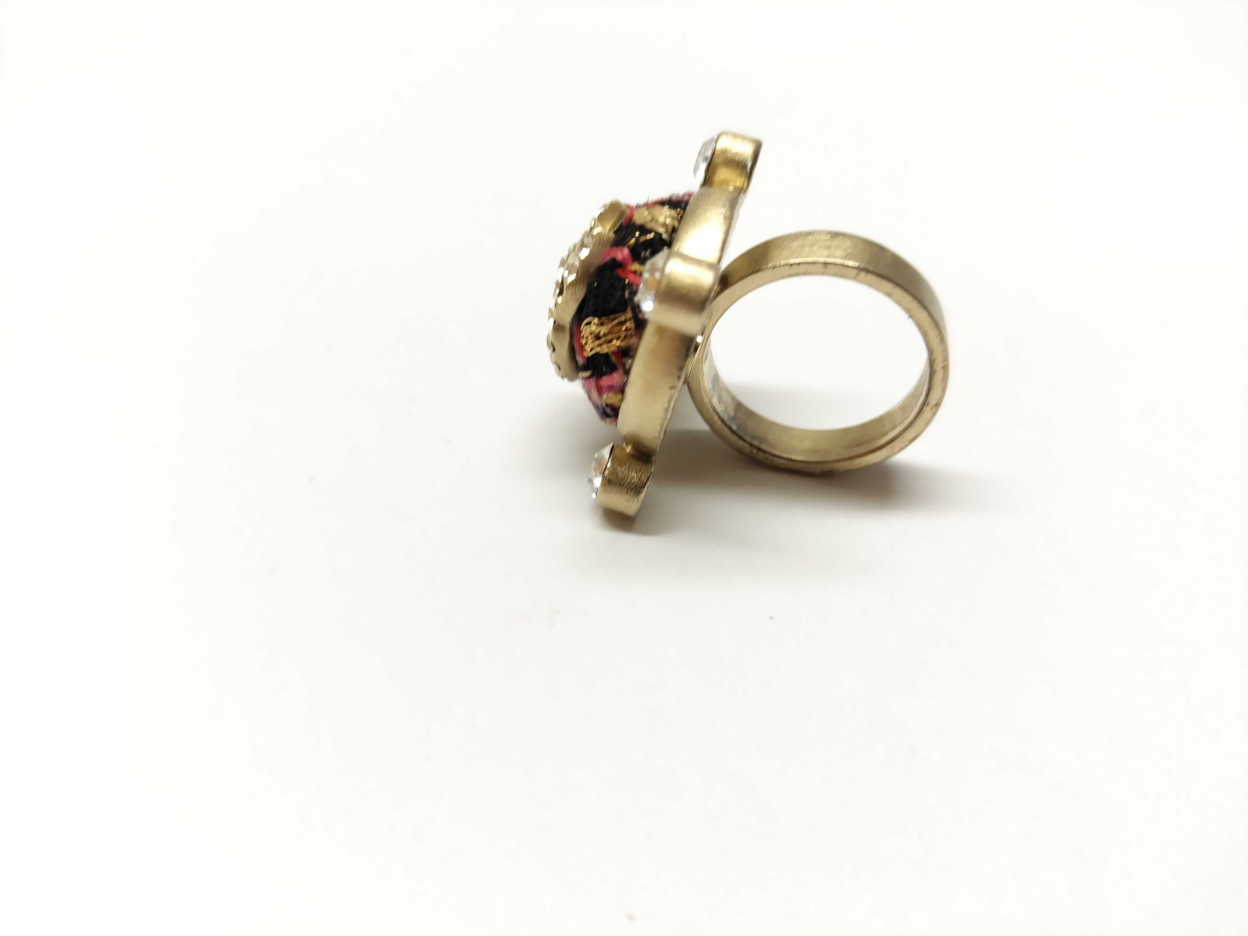 【水曜終了】(10228_0114)CHANEL スポーツ 07A ラインストーン CCマーク ファションリング リング