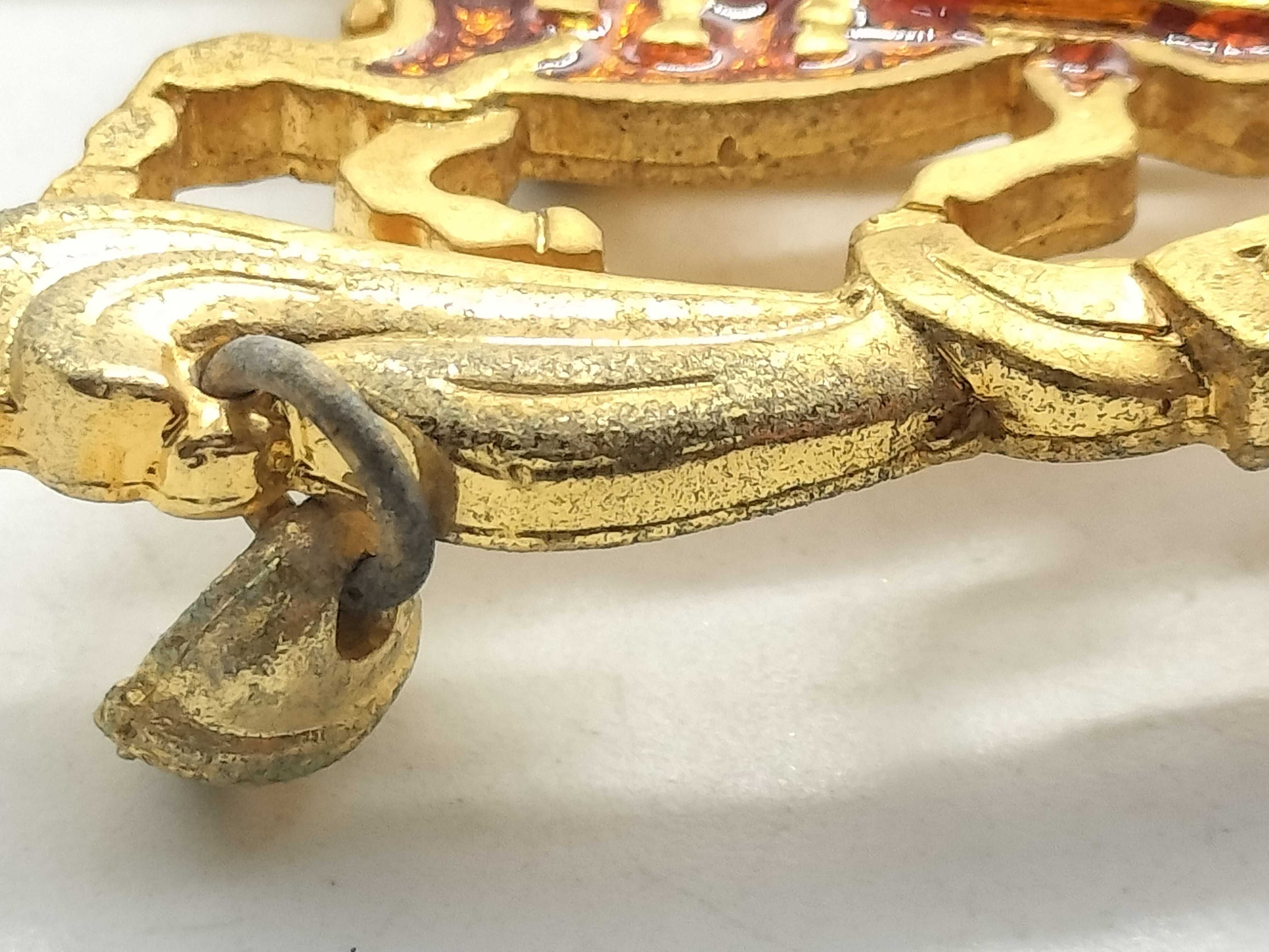 【水曜終了】(10227_0020)HERMES 七宝焼き クリスマス サンタクロースブローチ ブローチ