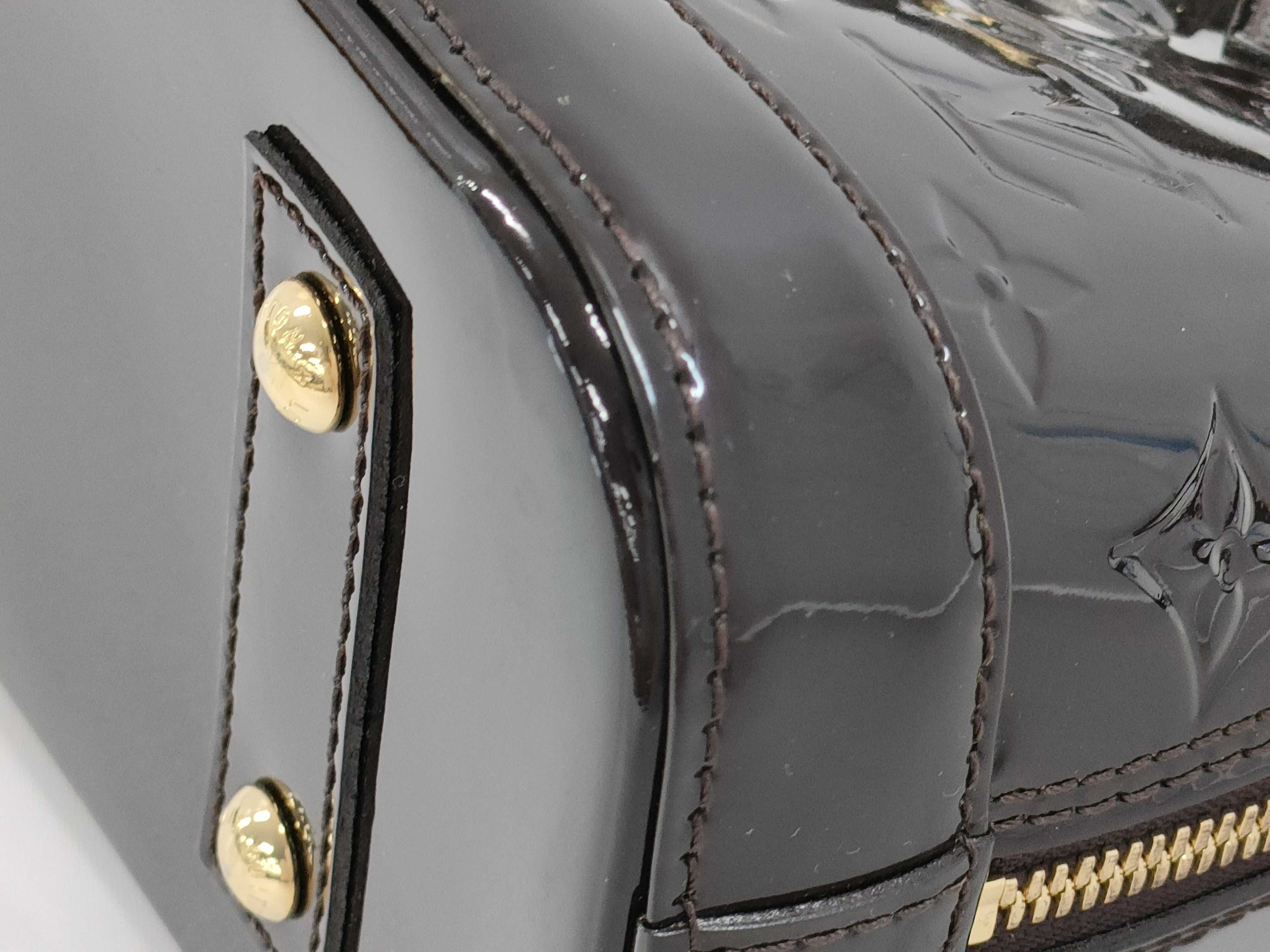 【水曜終了】(10218_0108)LOUIS VUITTON ヴェルニ アルマBB ハンドバッグ