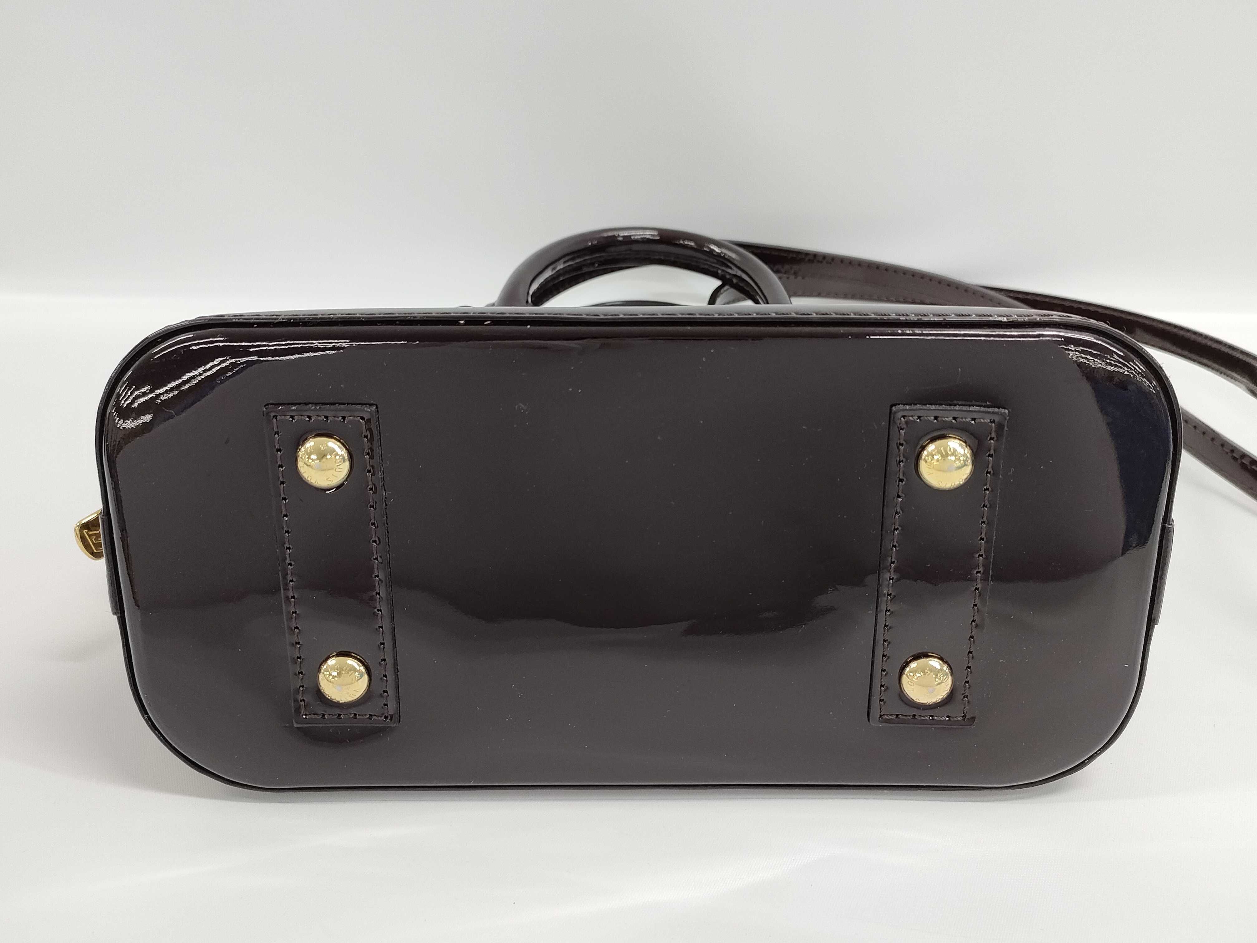 【水曜終了】(10218_0108)LOUIS VUITTON ヴェルニ アルマBB ハンドバッグ