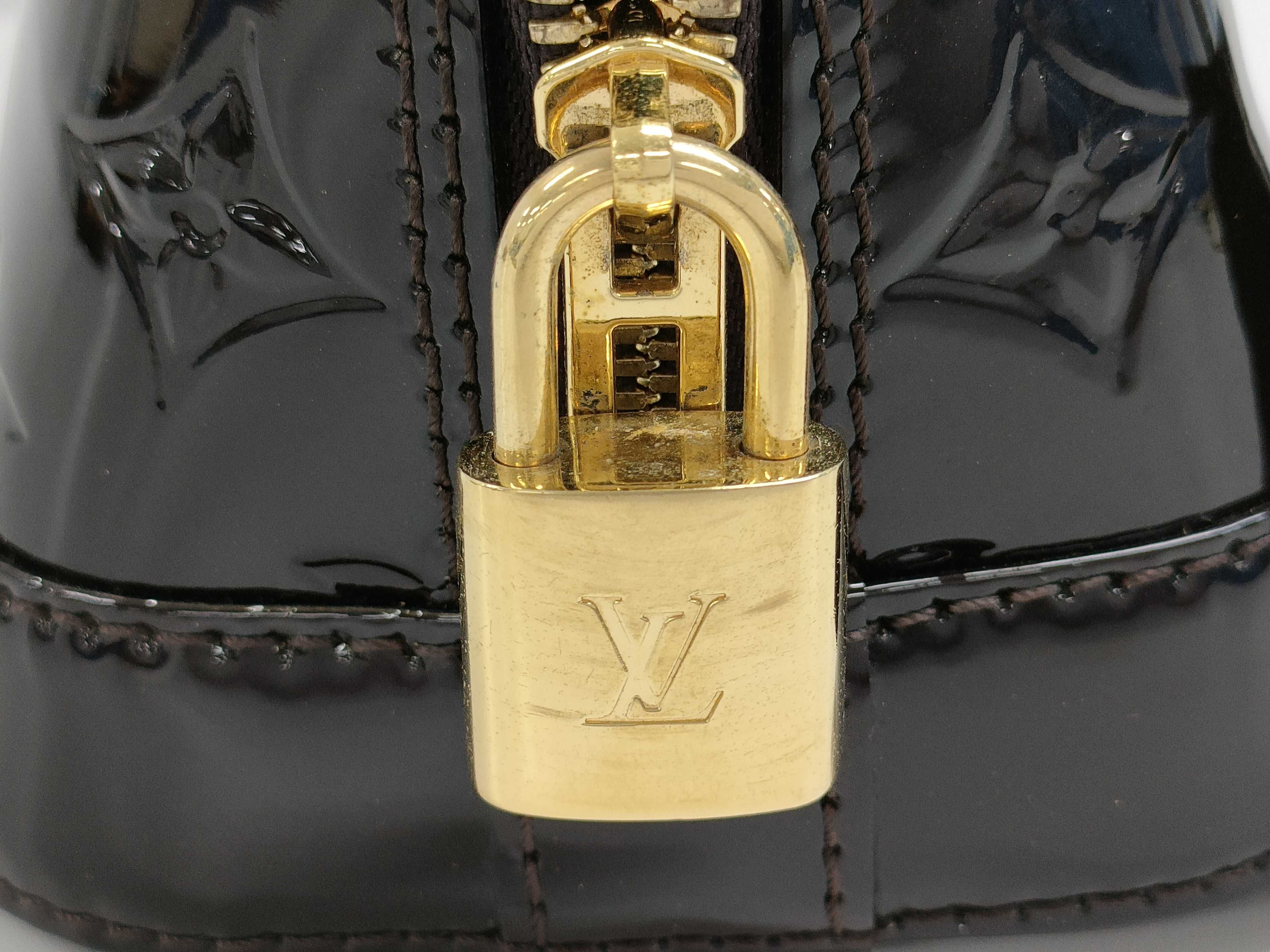 【水曜終了】(10218_0108)LOUIS VUITTON ヴェルニ アルマBB ハンドバッグ