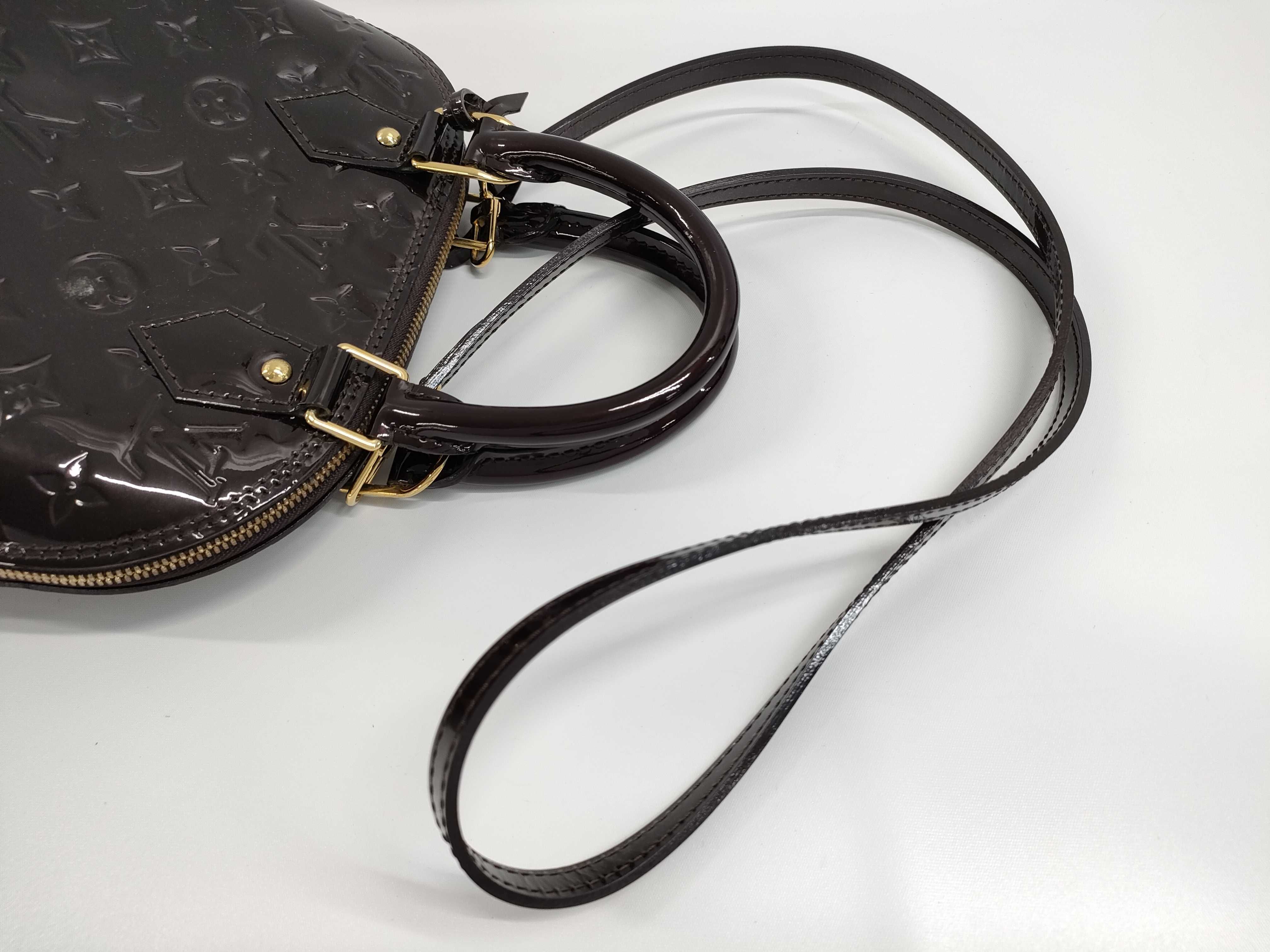 【水曜終了】(10218_0108)LOUIS VUITTON ヴェルニ アルマBB ハンドバッグ