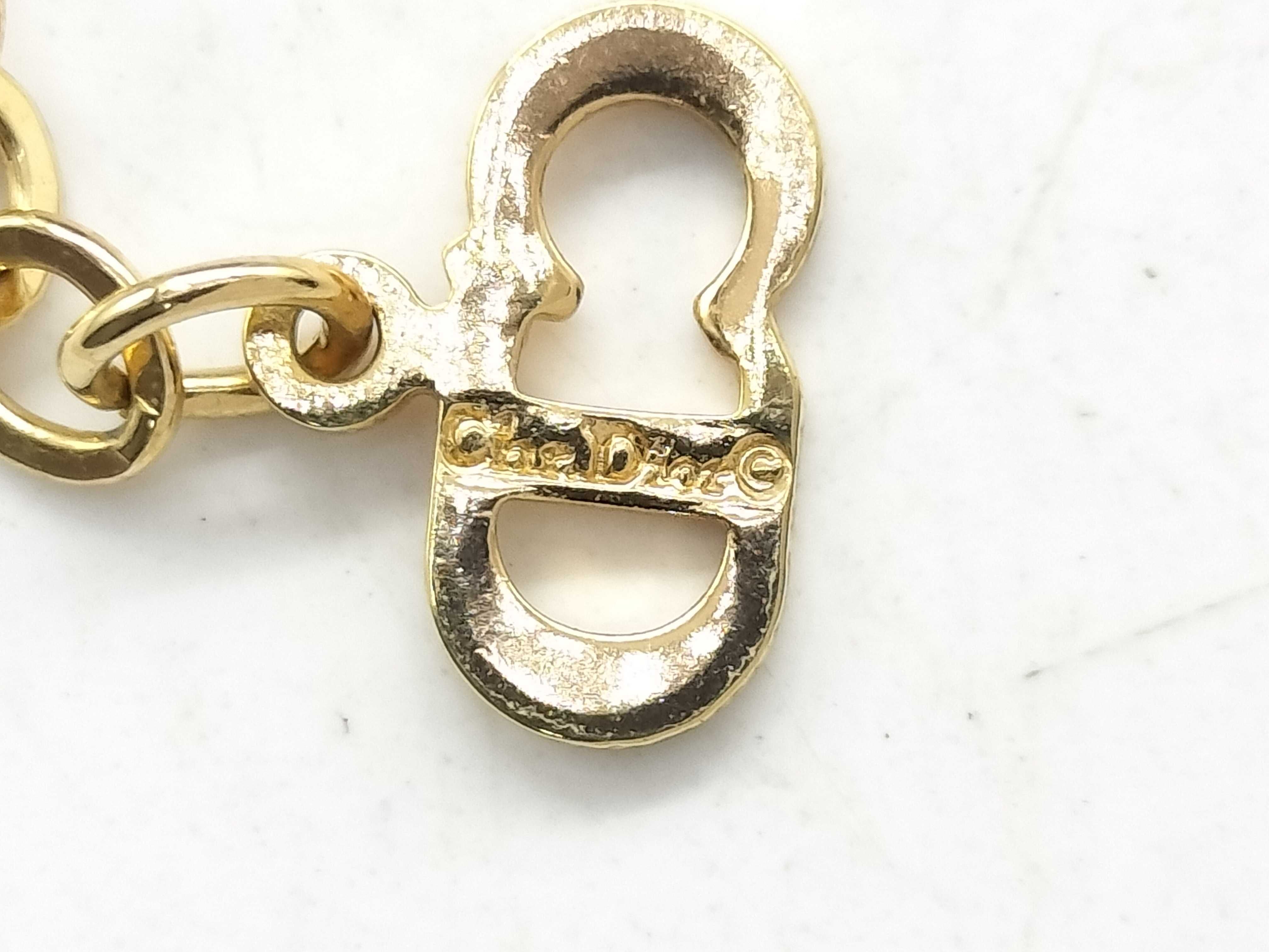 【水曜終了】(10221_0706)Dior ロゴ ラウンドネックレス ゴールド ネックレス