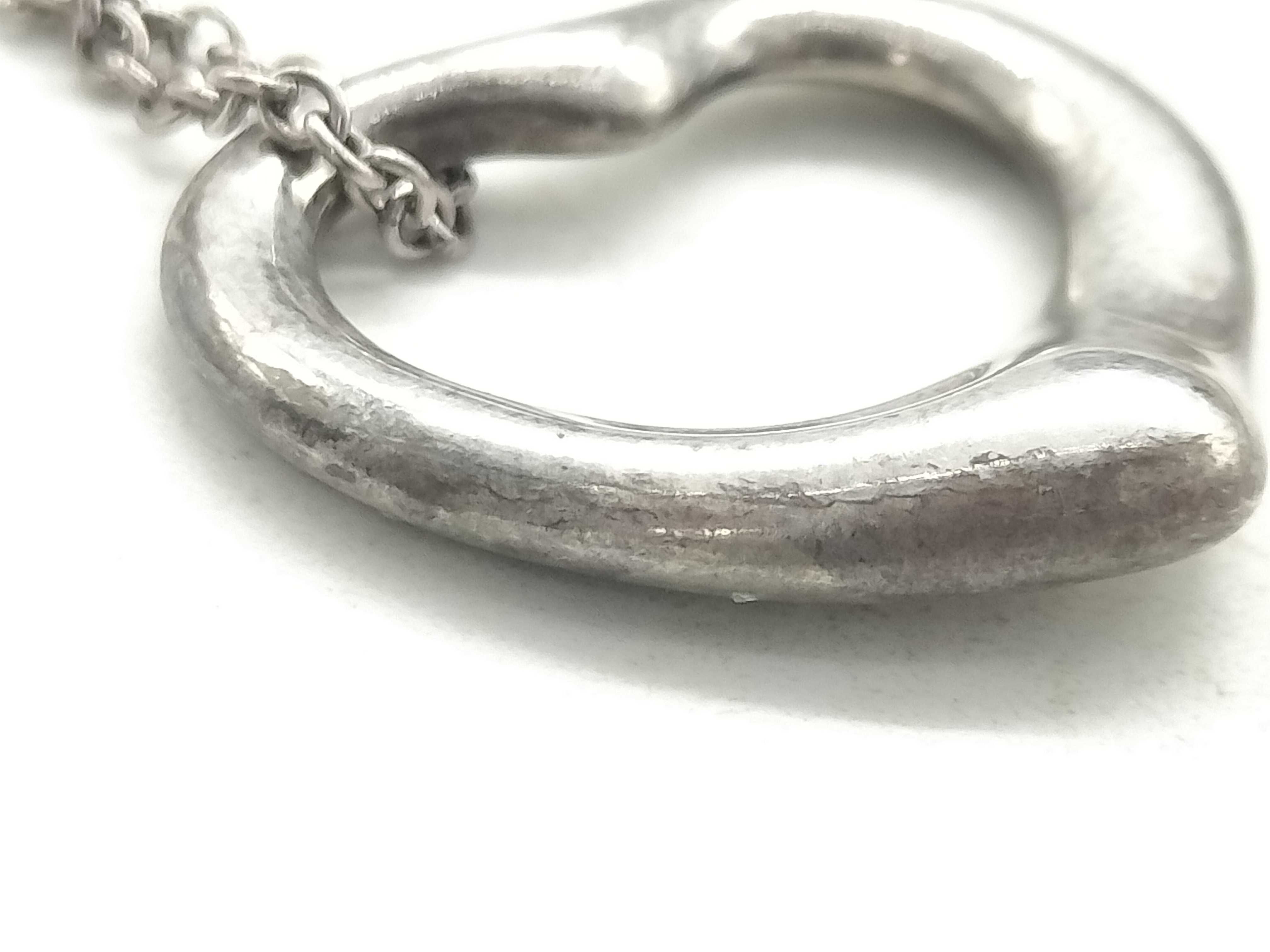 【水曜終了】(10221_0436)Tiffany&Co. 925 オープンハート ネックレス ネックレス