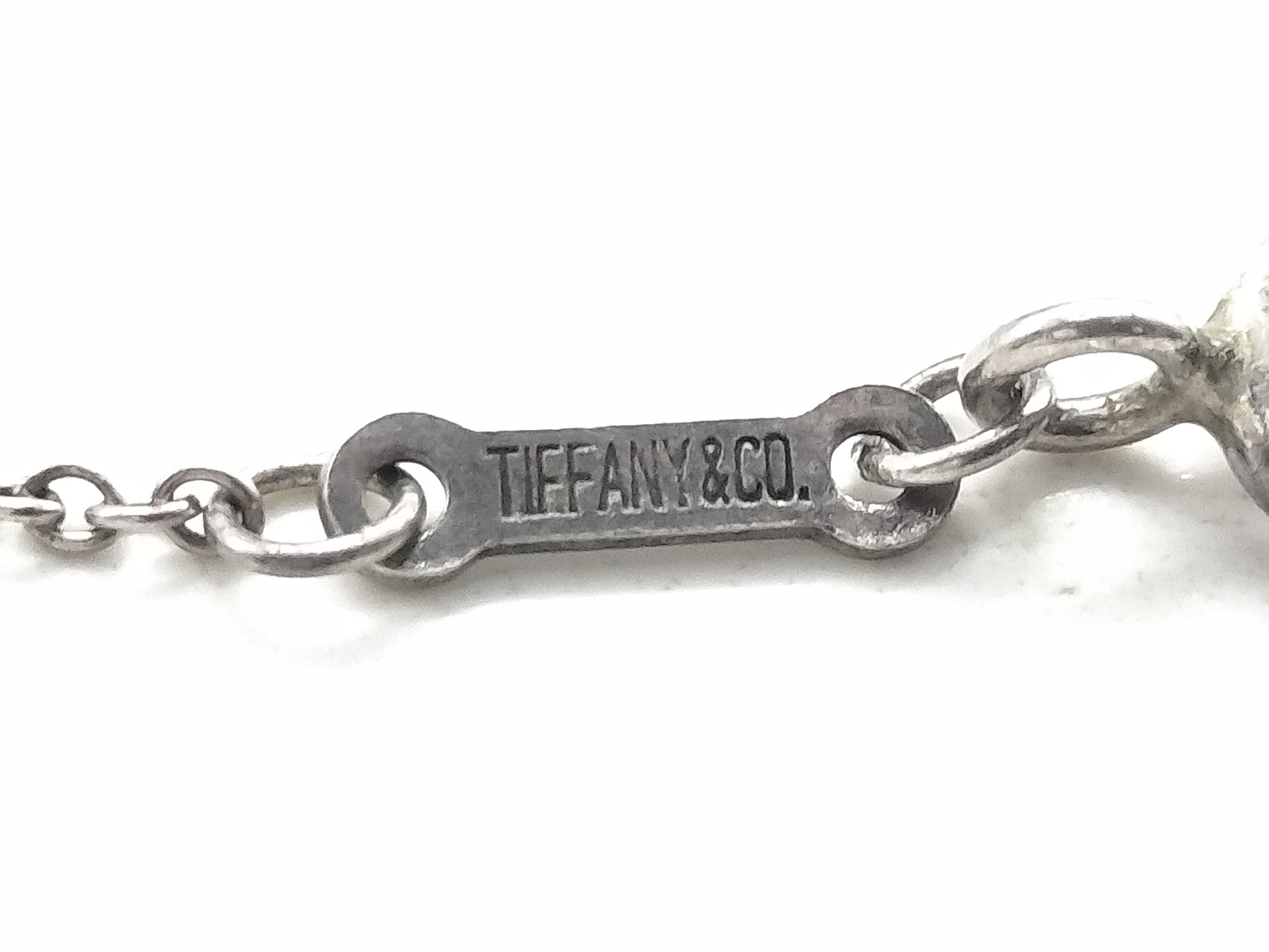 【水曜終了】(10221_0436)Tiffany&Co. 925 オープンハート ネックレス ネックレス