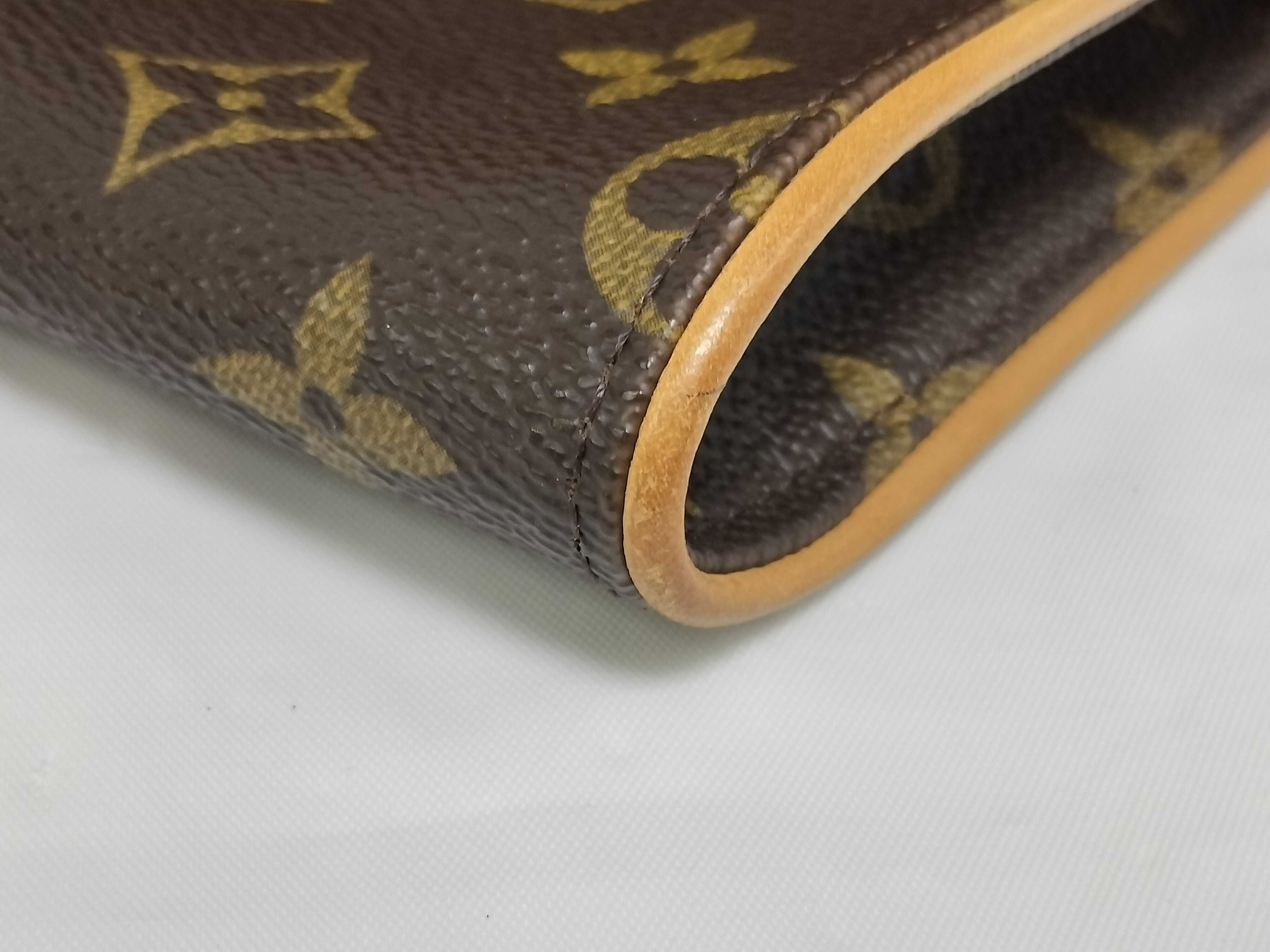 【水曜終了】(10229_0072)LOUIS VUITTON モノグラム ポシェットツイン/ST欠損 ウエストバッグ