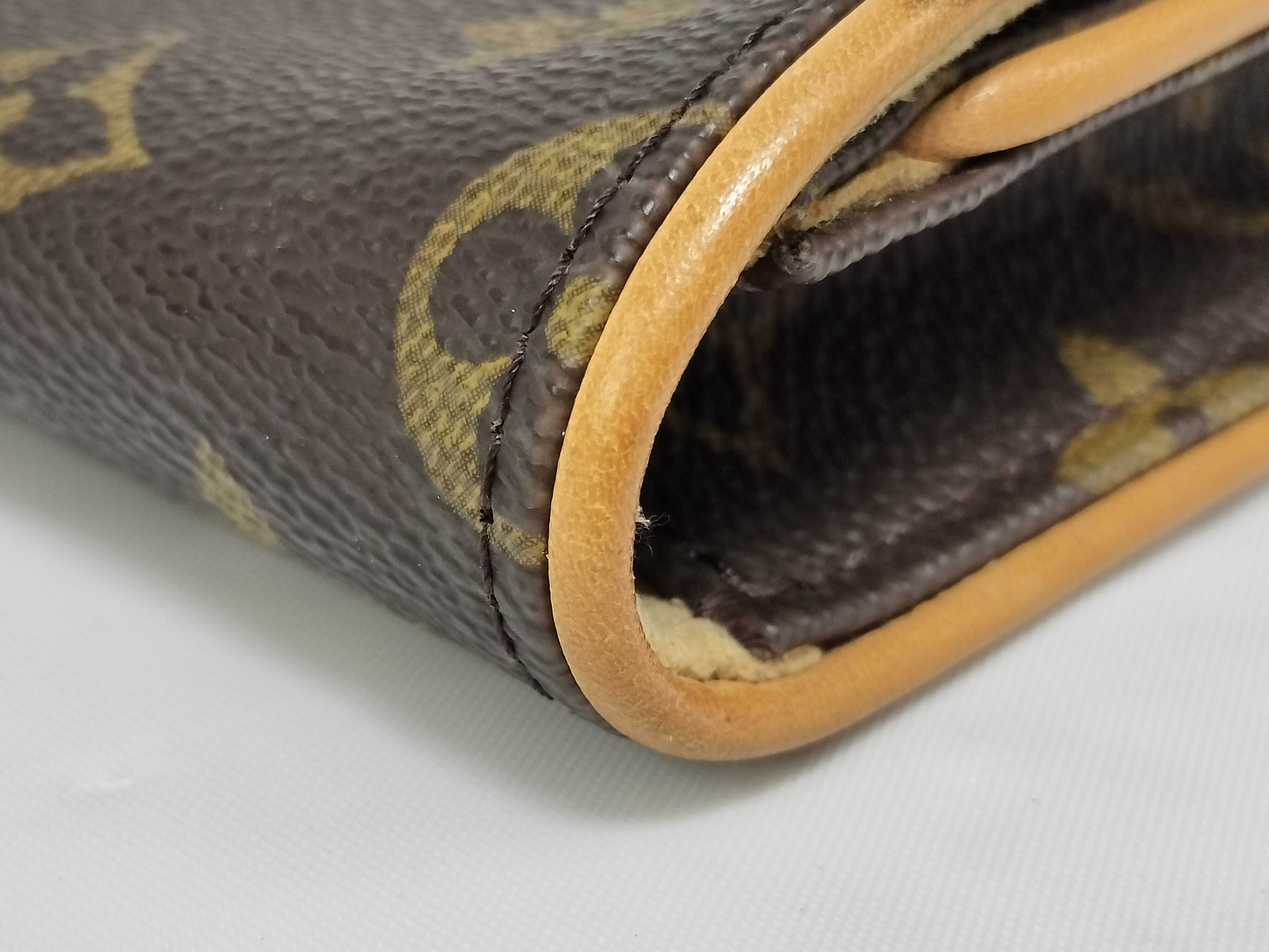 【水曜終了】(10229_0072)LOUIS VUITTON モノグラム ポシェットツイン/ST欠損 ウエストバッグ
