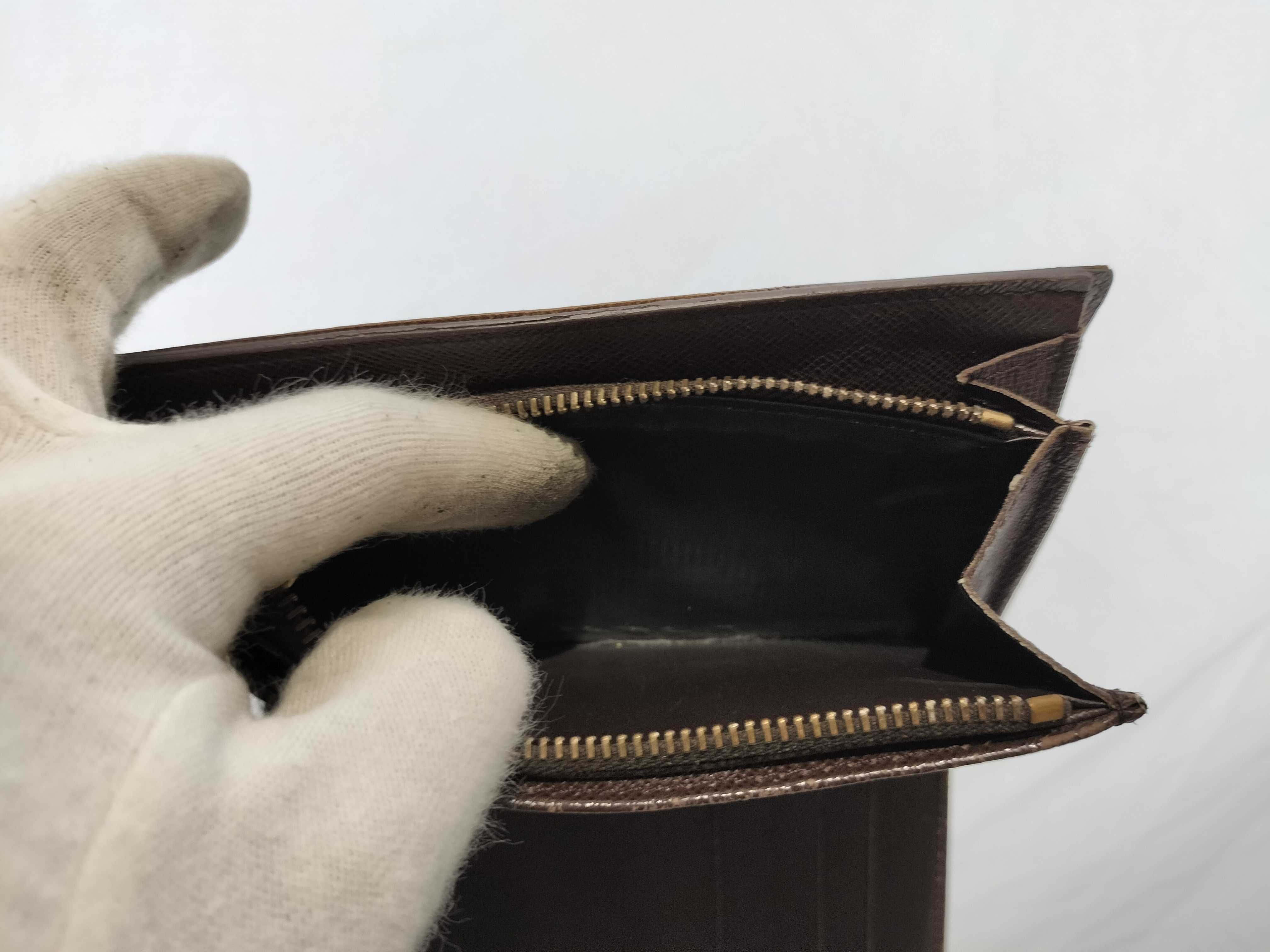 【水曜終了】(10229_0172)LOUIS VUITTON ダミエ 三つ折り 財布 イニシャル入り 財布