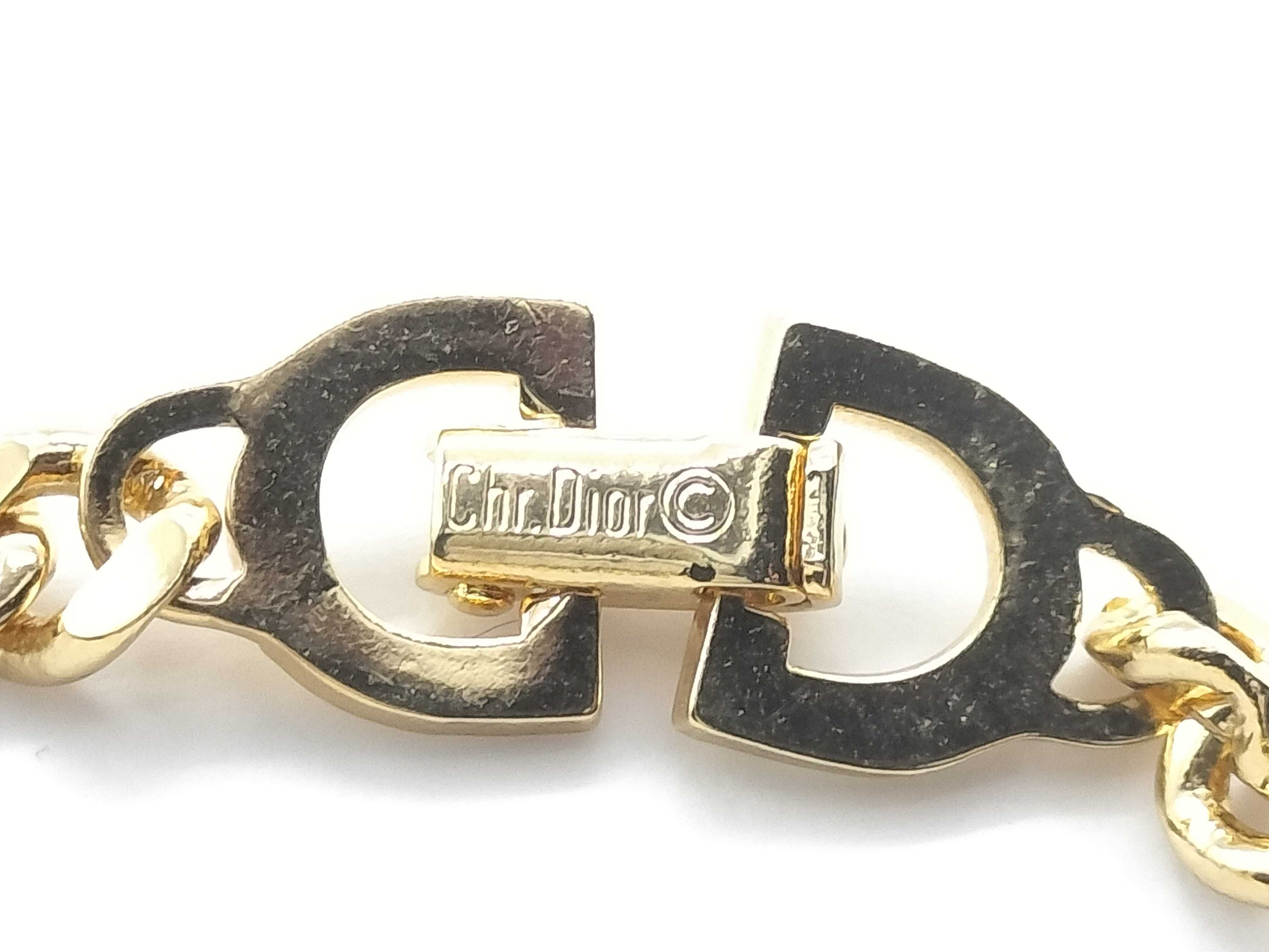 【水曜終了】(10221_0707)Dior ラインストーンブレスレット ブレスレット・バングル