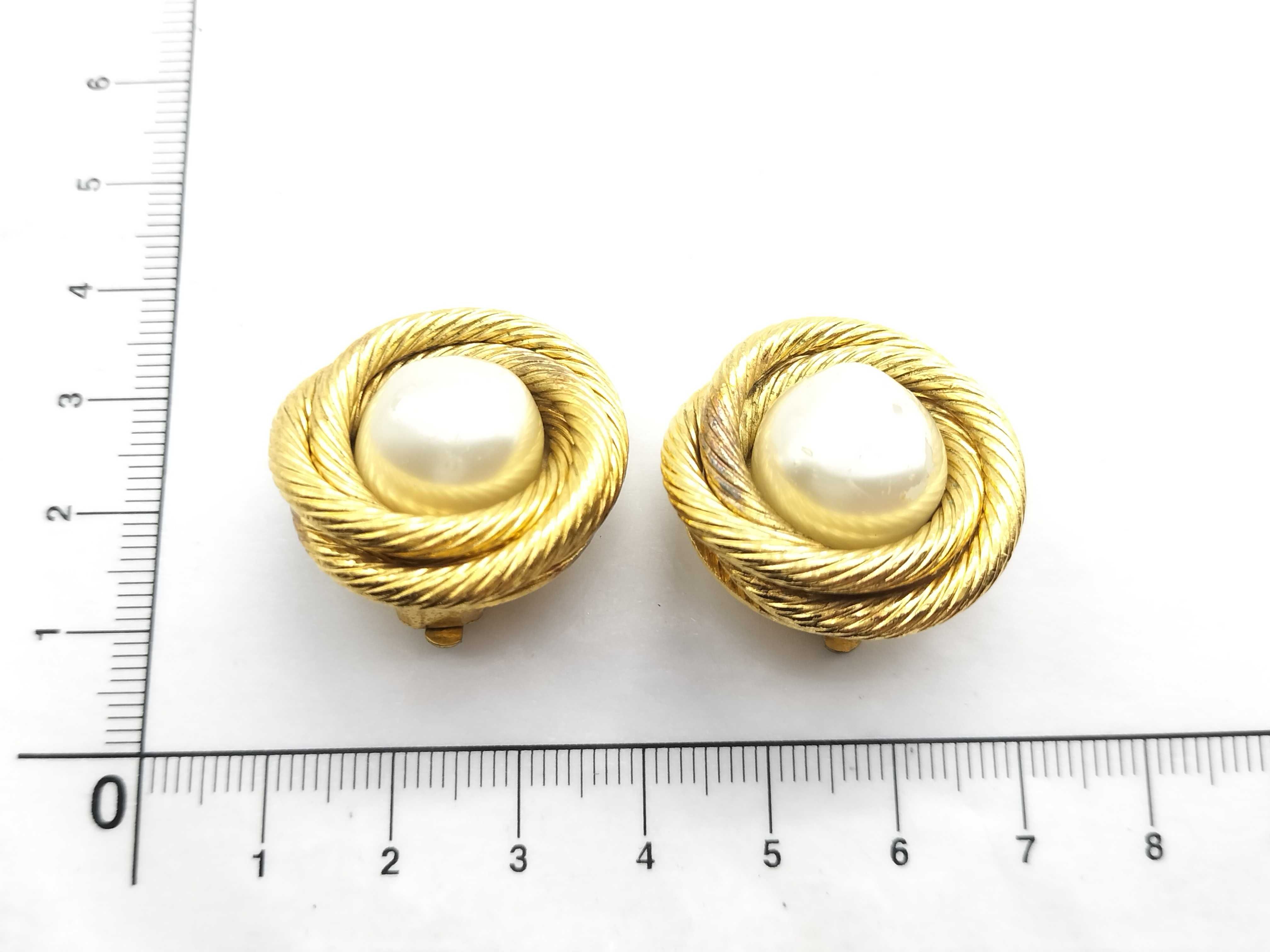 【水曜終了】(10228_0043)CHANEL Fパールゴールドイヤーカフ イヤリング