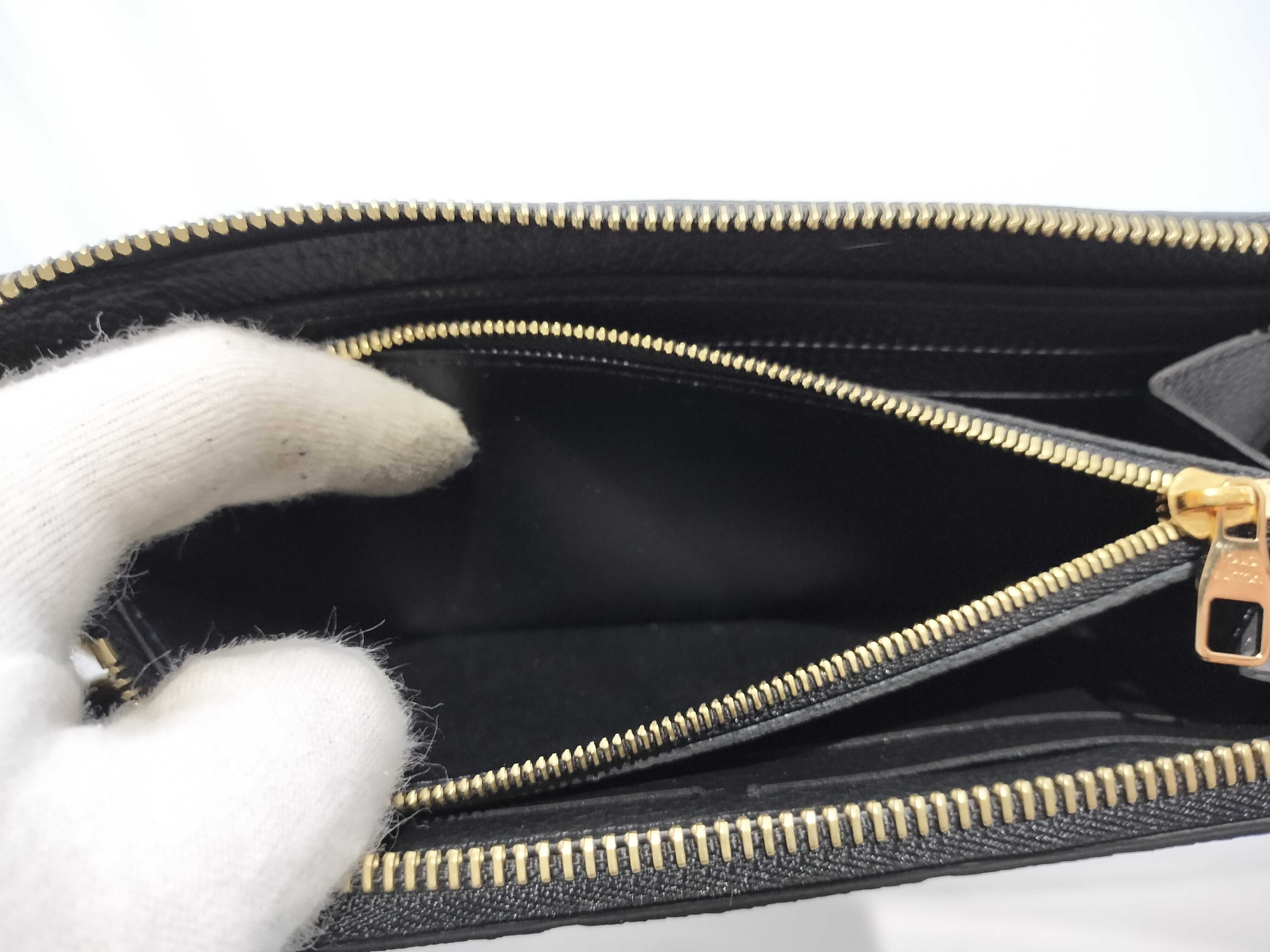 【水曜終了】(10218_0086)LOUIS VUITTON モノグラム アンプラント ジッピーウォレット ノワール 財布