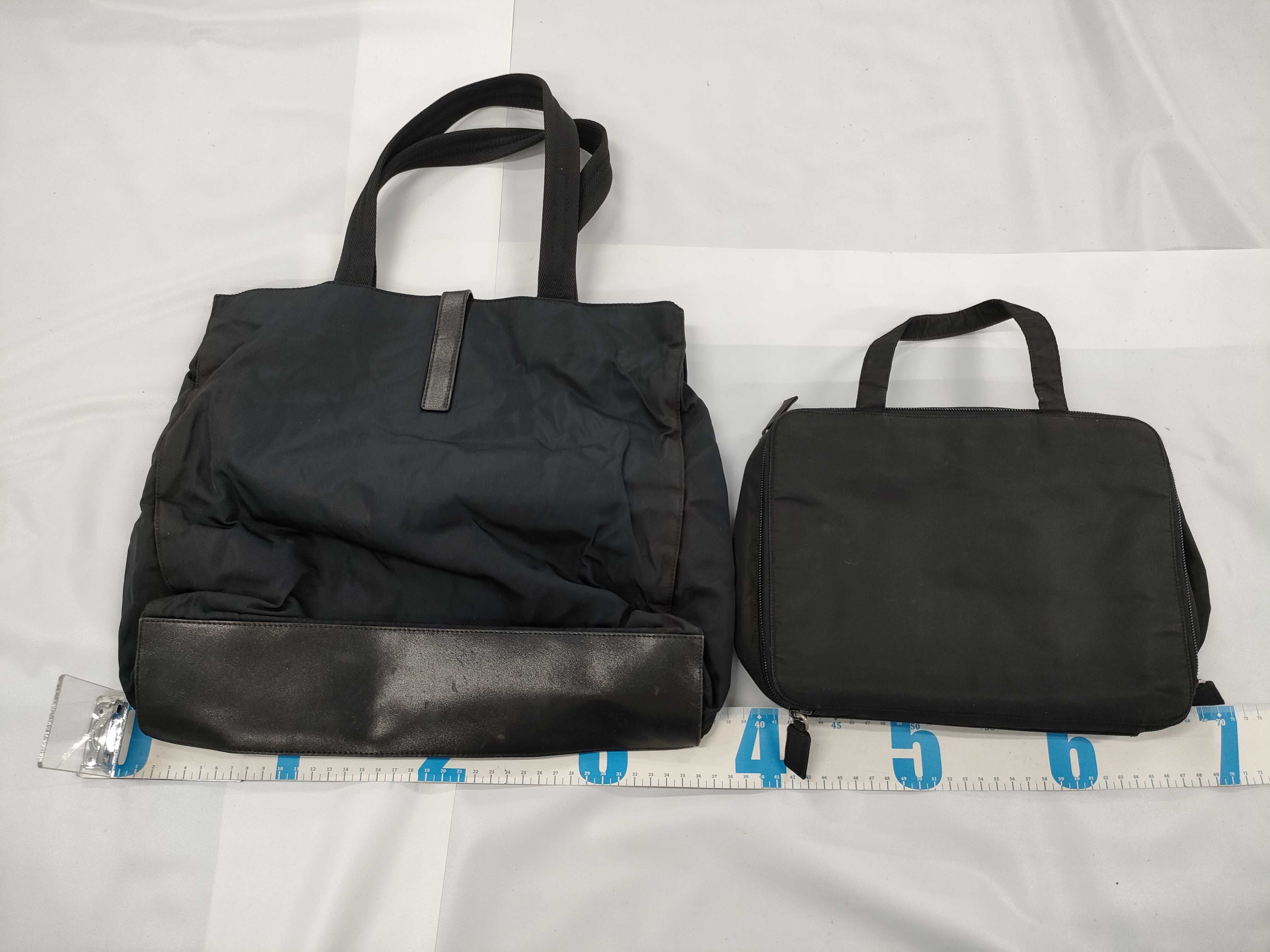 【水曜終了】(10223_0299)PRADA ナイロン ハンドバッグ/バニティバッグ 2点おまとめ ハンドバッグ