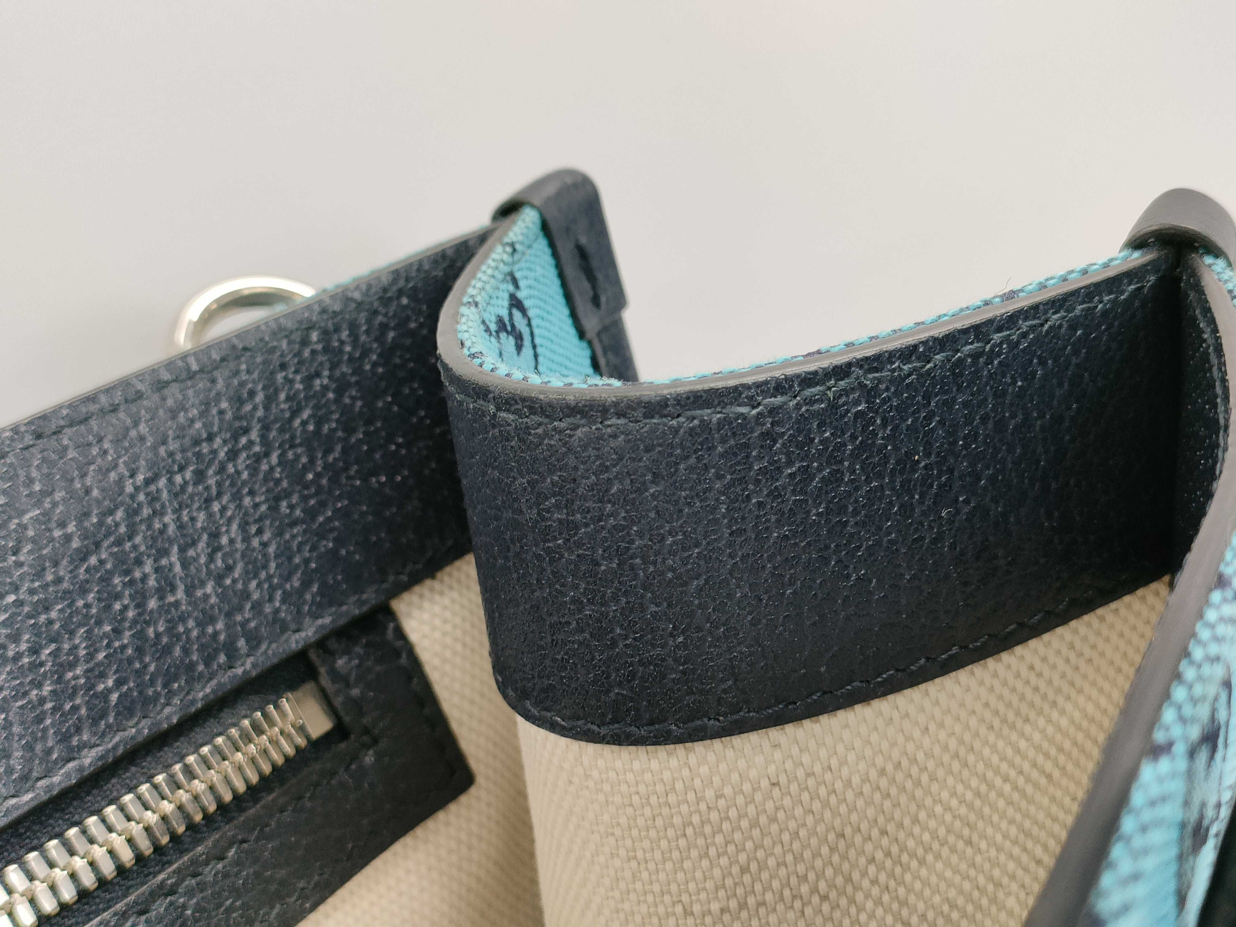 【水曜終了】(10935_0019)GUCCI GGスプリーム 2WAYバッグ ブルー 659983 ハンドバッグ