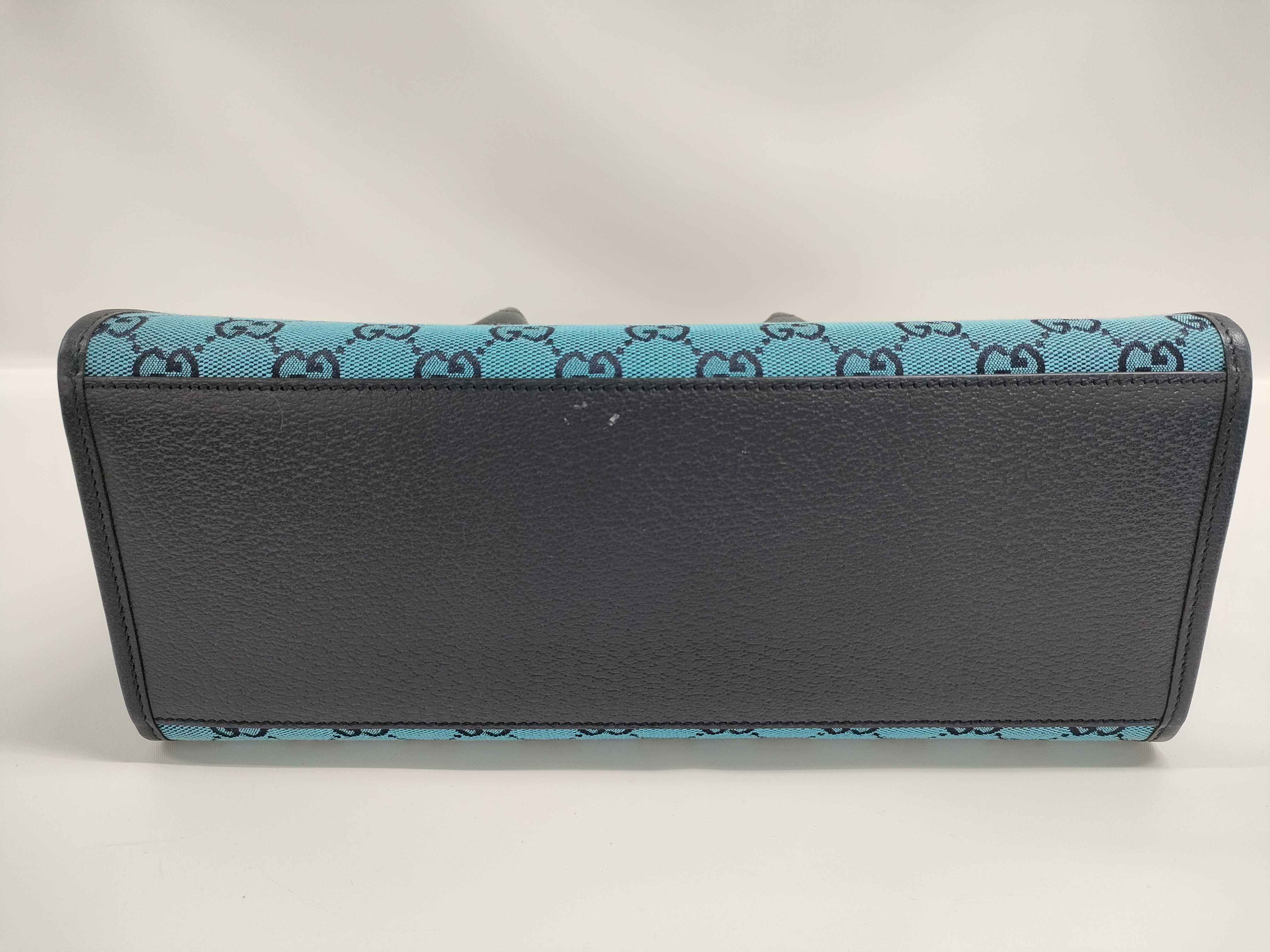 【水曜終了】(10935_0019)GUCCI GGスプリーム 2WAYバッグ ブルー 659983 ハンドバッグ