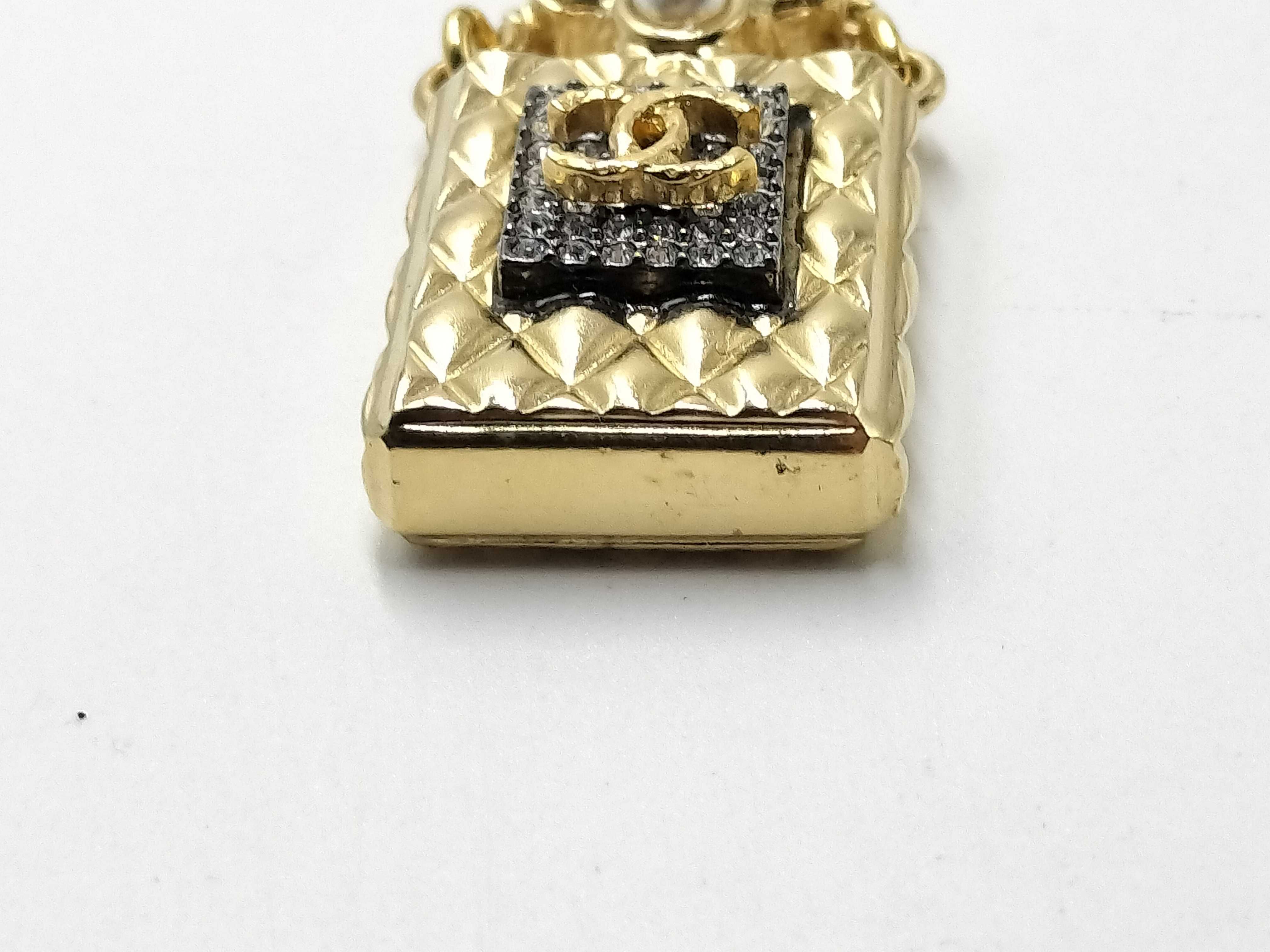 【水曜終了】(10228_0066)▼CHANEL 香水 ラインストーン ネックレス A21V ネックレス