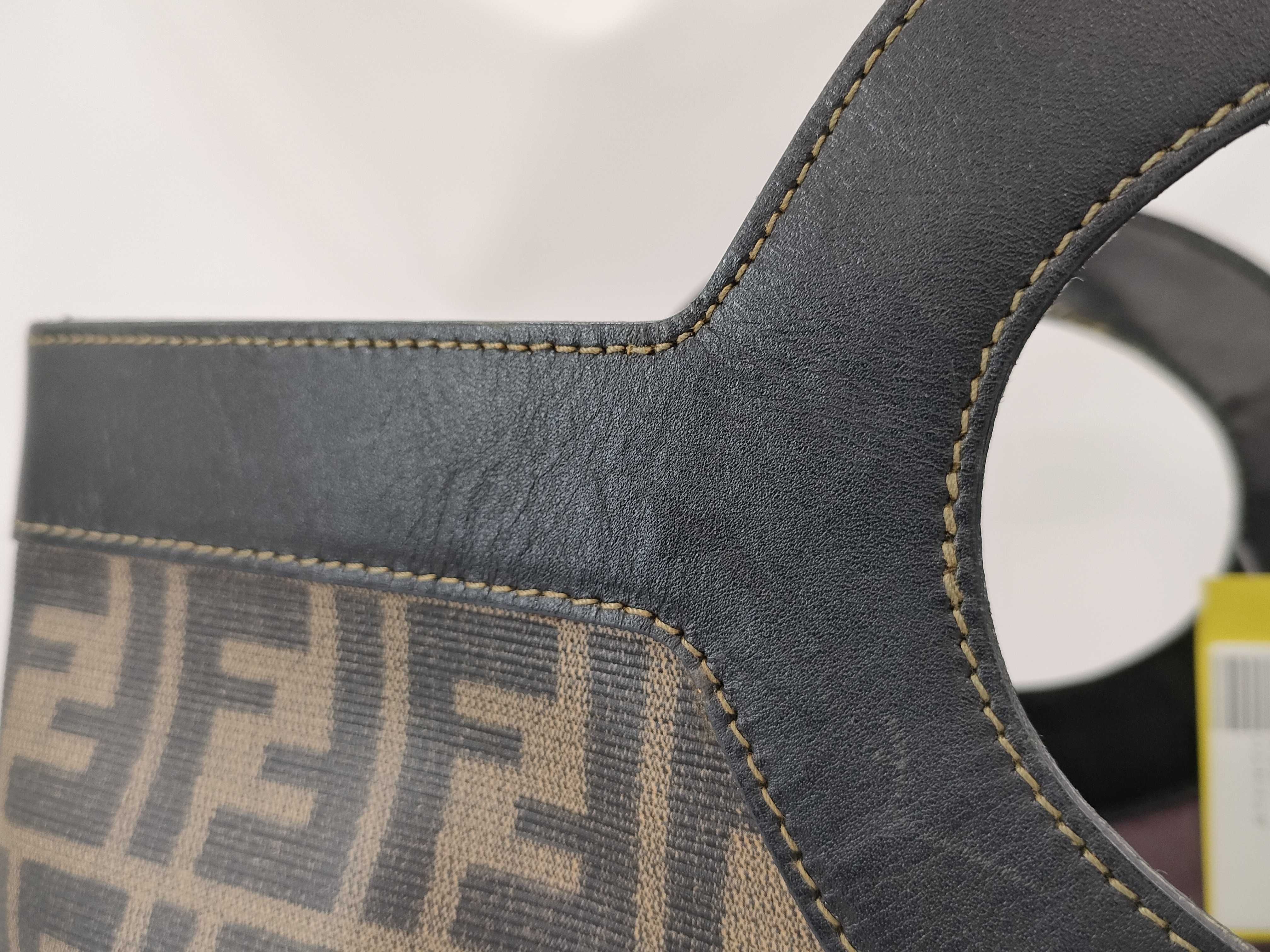 【水曜終了】(10230_0357)FENDI ズッカ柄 ハンドバッグ ハンドバッグ