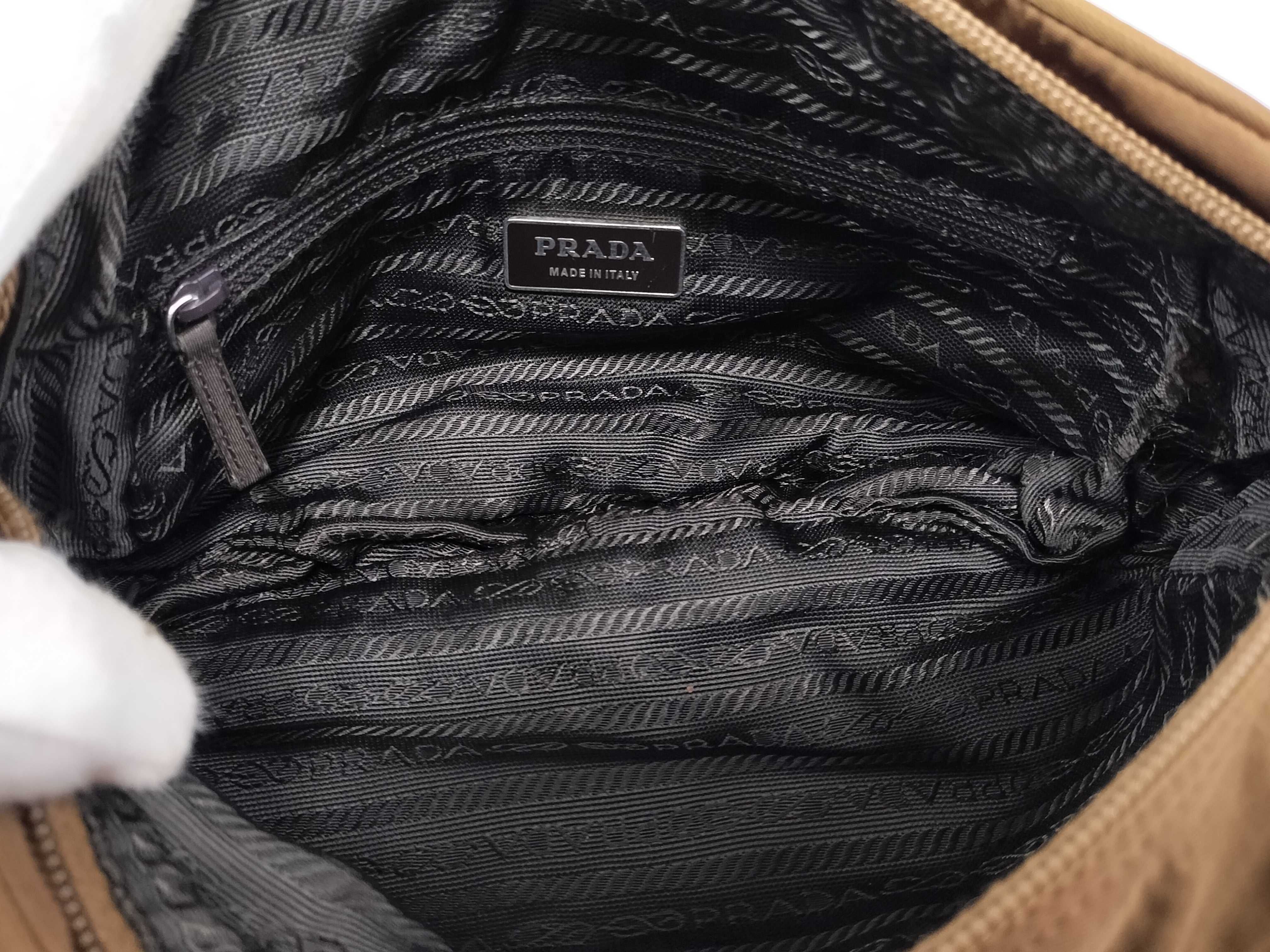 【水曜終了】(10230_0254)PRADA ナイロン ブラウン/ショルダー ショルダーバッグ