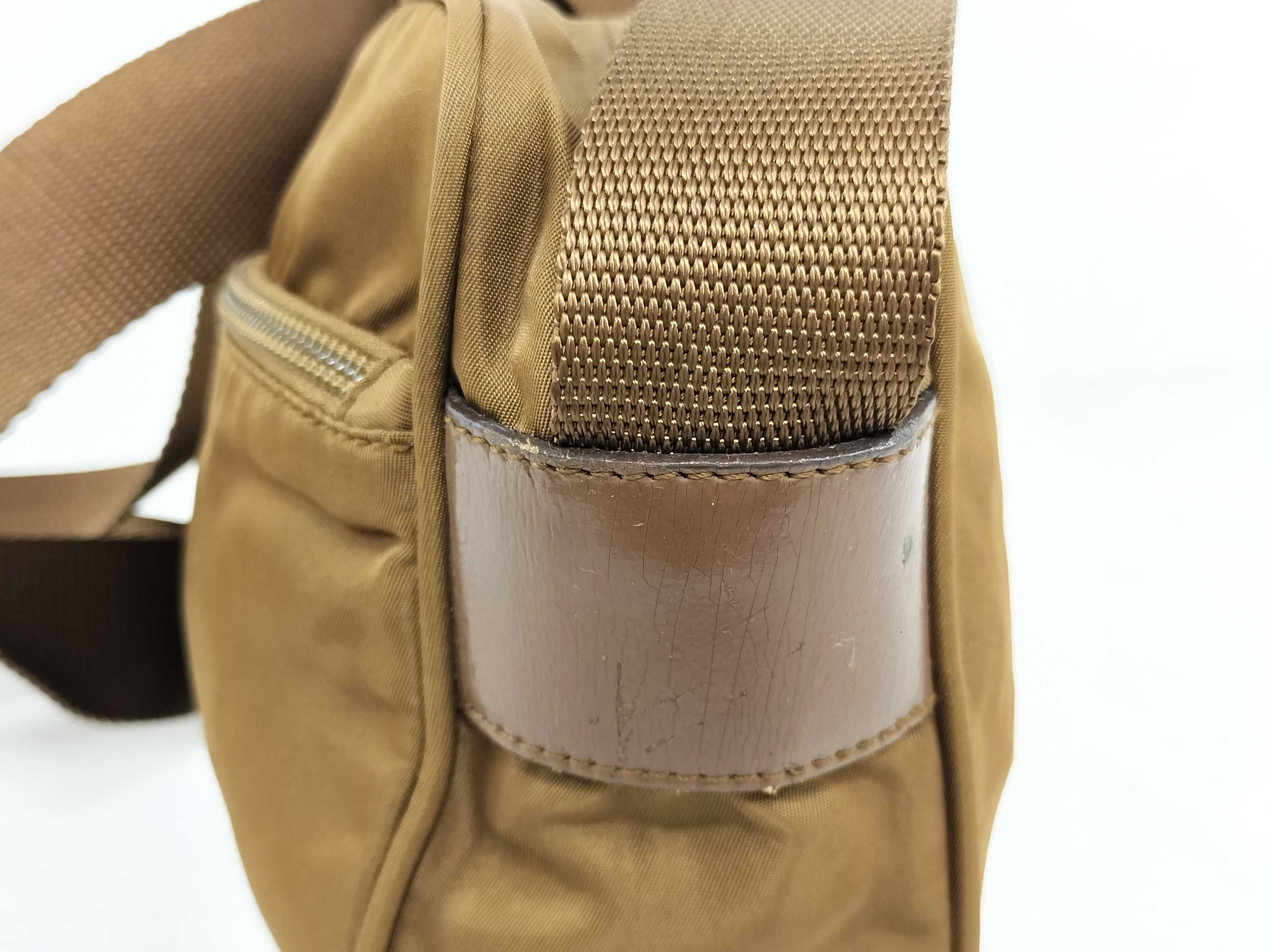 【水曜終了】(10230_0254)PRADA ナイロン ブラウン/ショルダー ショルダーバッグ