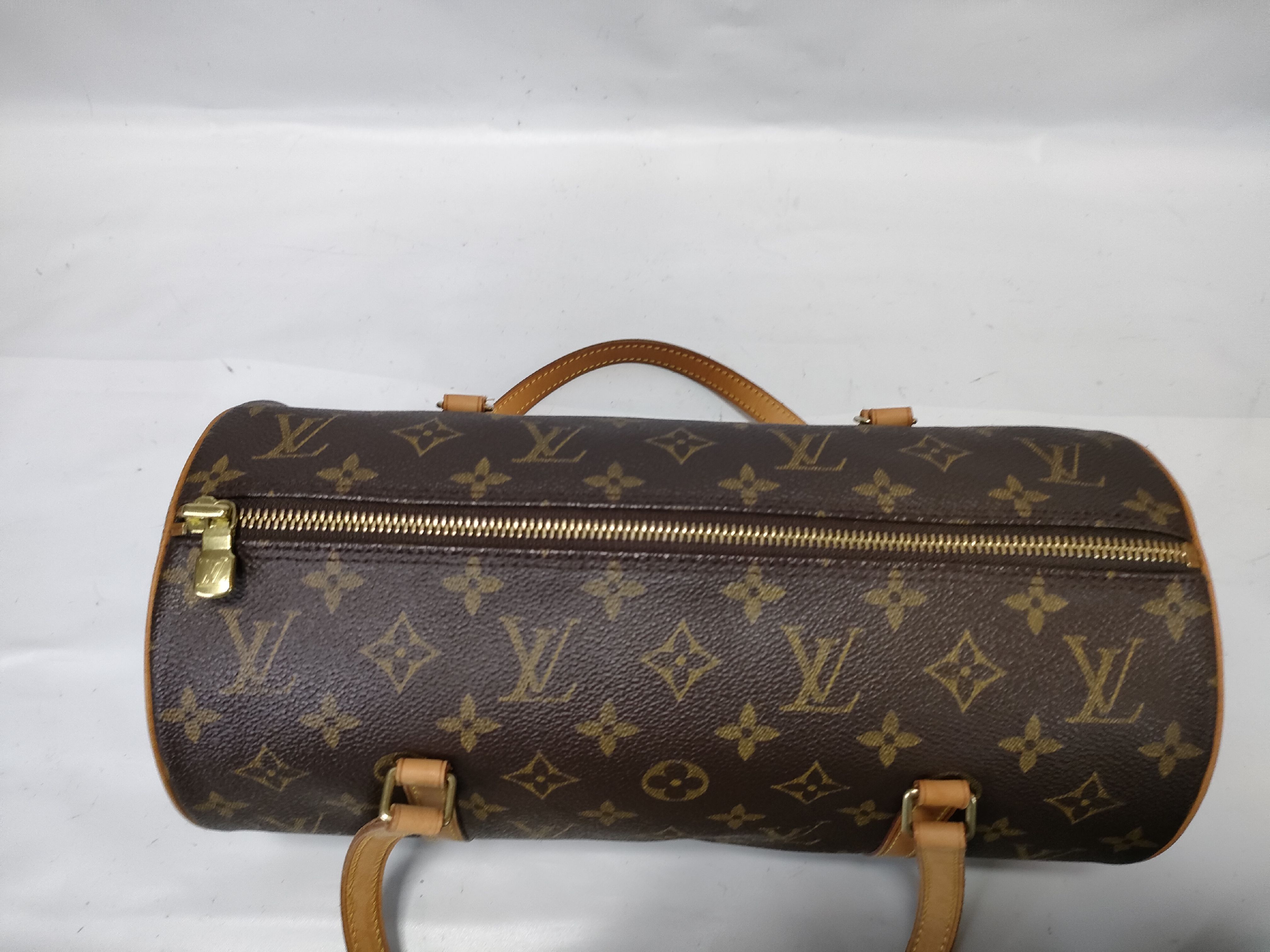 【水曜終了】(10218_0062)LOUIS VUITTON モノグラム パピヨン 30 M51385 筒型 ポーチ付き ハンドバッグ