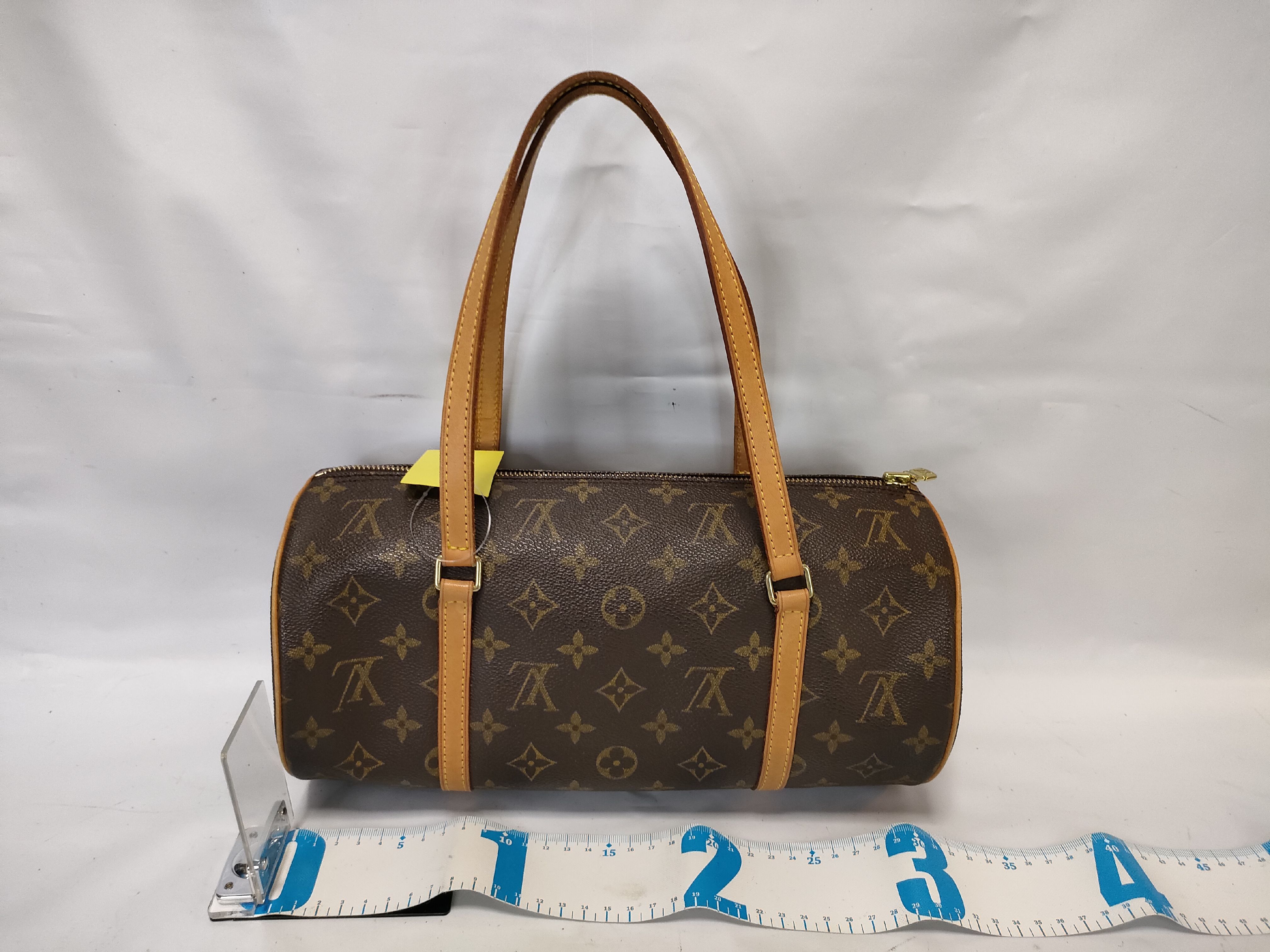 【水曜終了】(10218_0062)LOUIS VUITTON モノグラム パピヨン 30 M51385 筒型 ポーチ付き ハンドバッグ