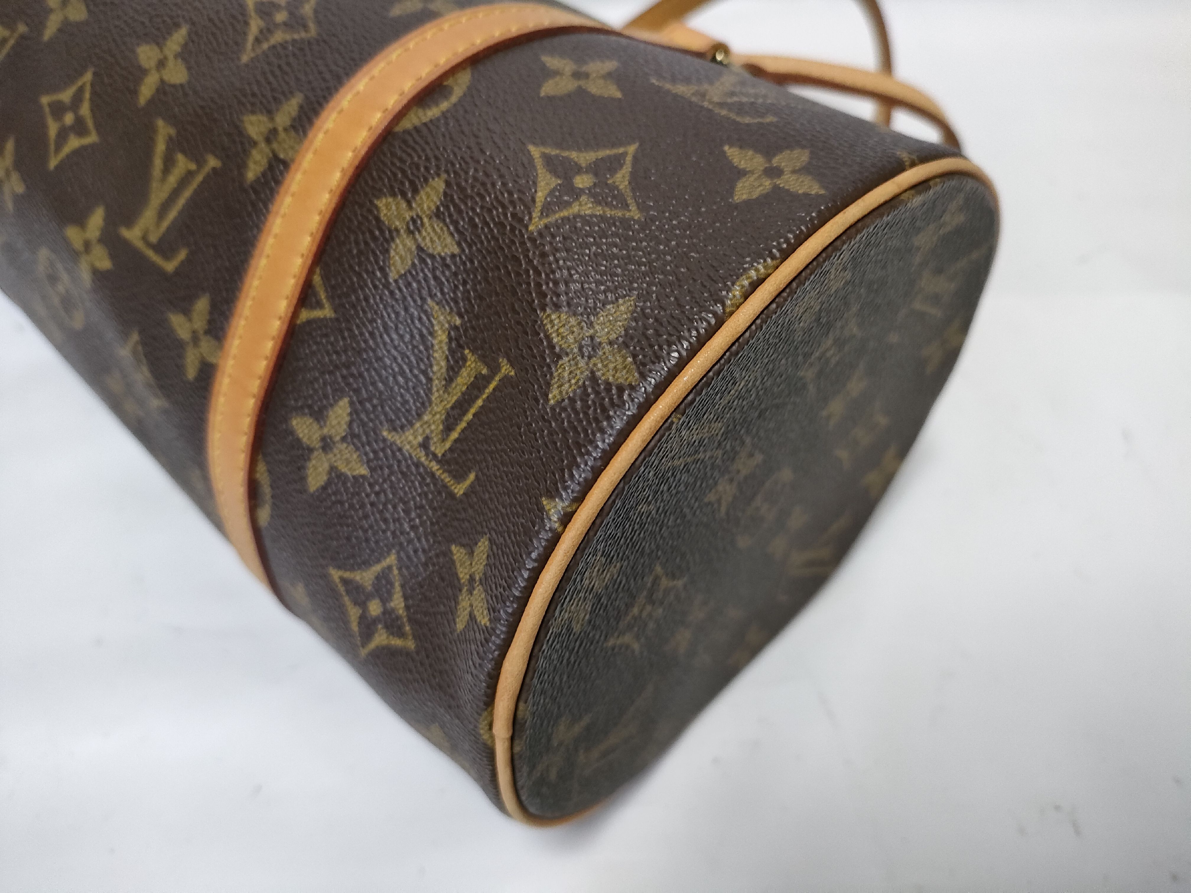 【水曜終了】(10218_0062)LOUIS VUITTON モノグラム パピヨン 30 M51385 筒型 ポーチ付き ハンドバッグ
