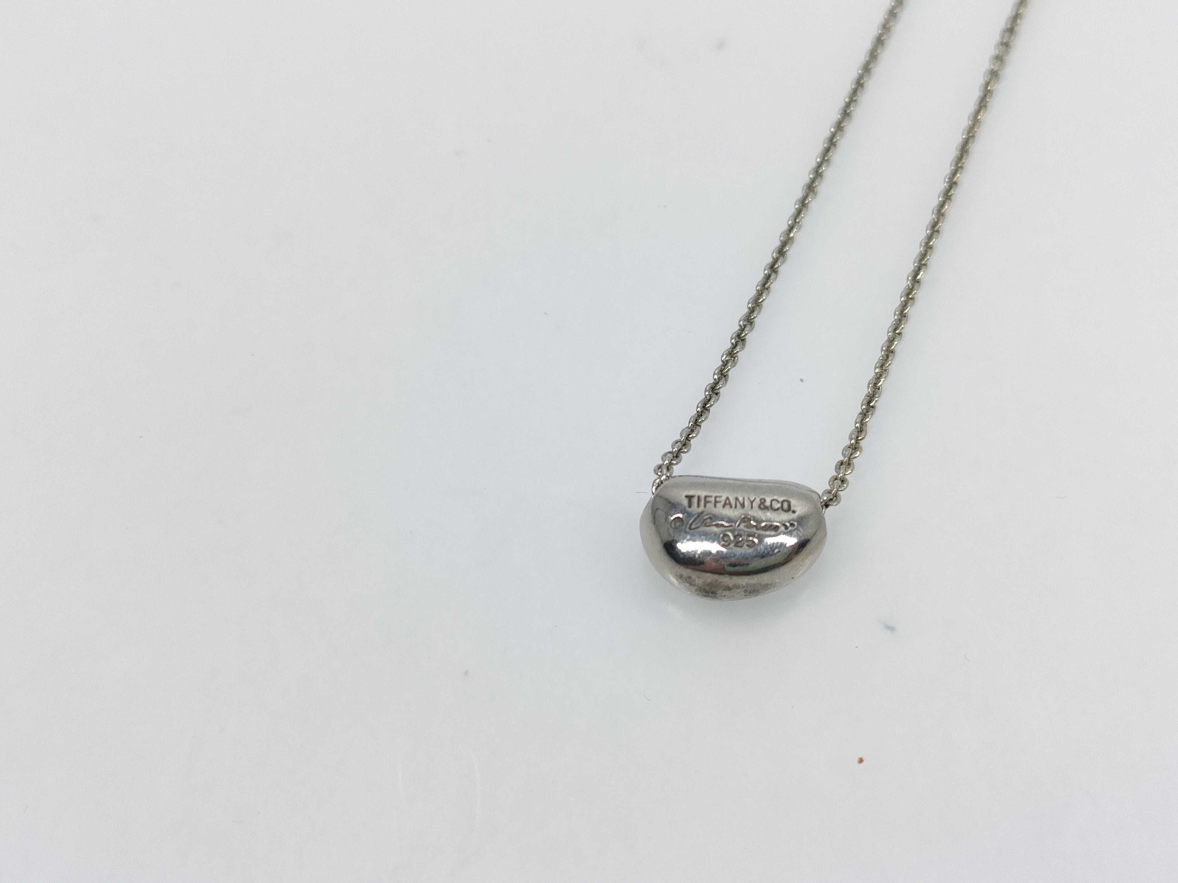 【水曜終了】(10221_0443)Tiffany&Co. ビーン 925 ビーンネックレス ネックレス