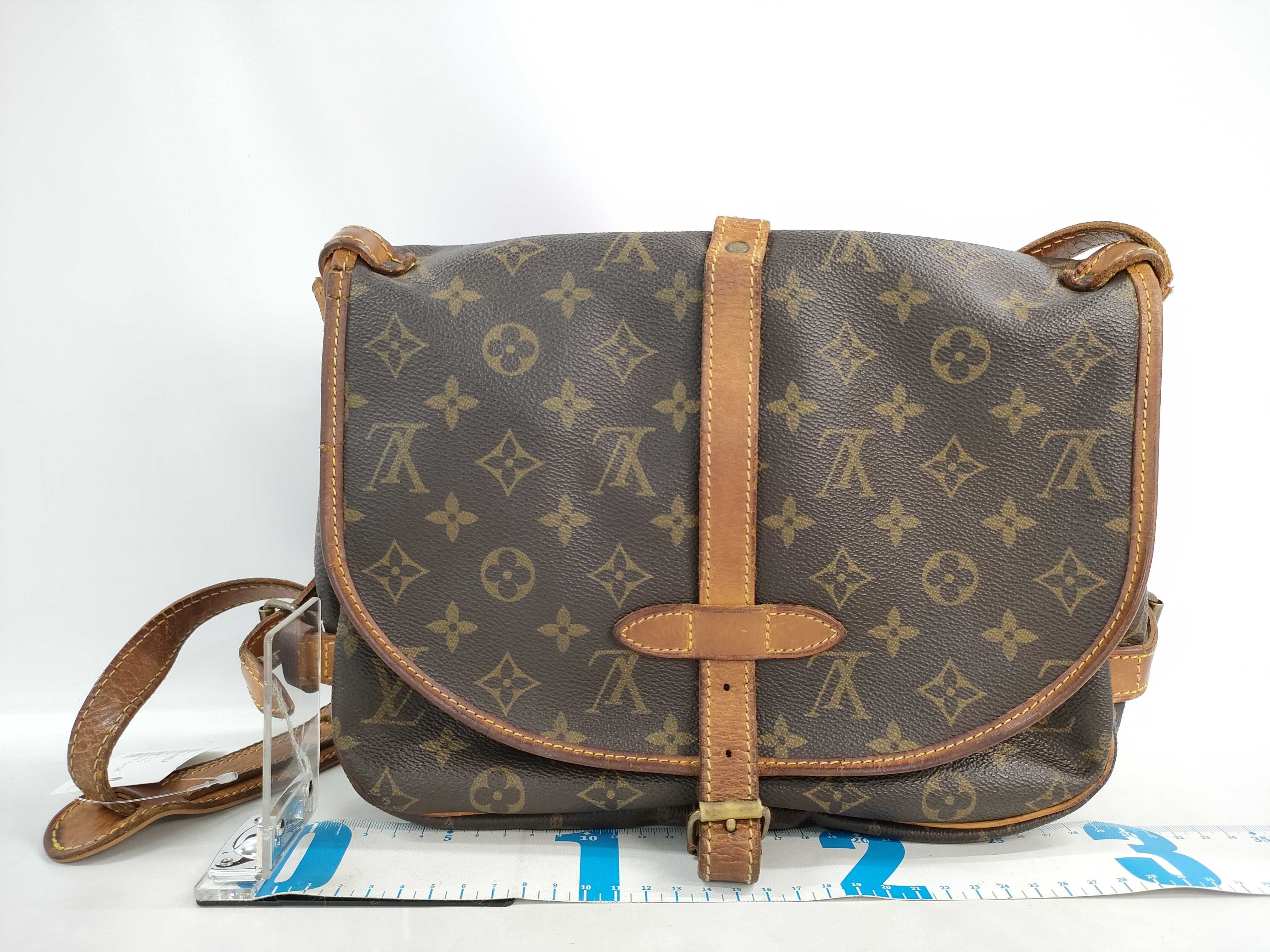 【水曜終了】(10229_0399)LOUIS VUITTON モノグラム M42256 ソミュール30 ショルダーバッグ