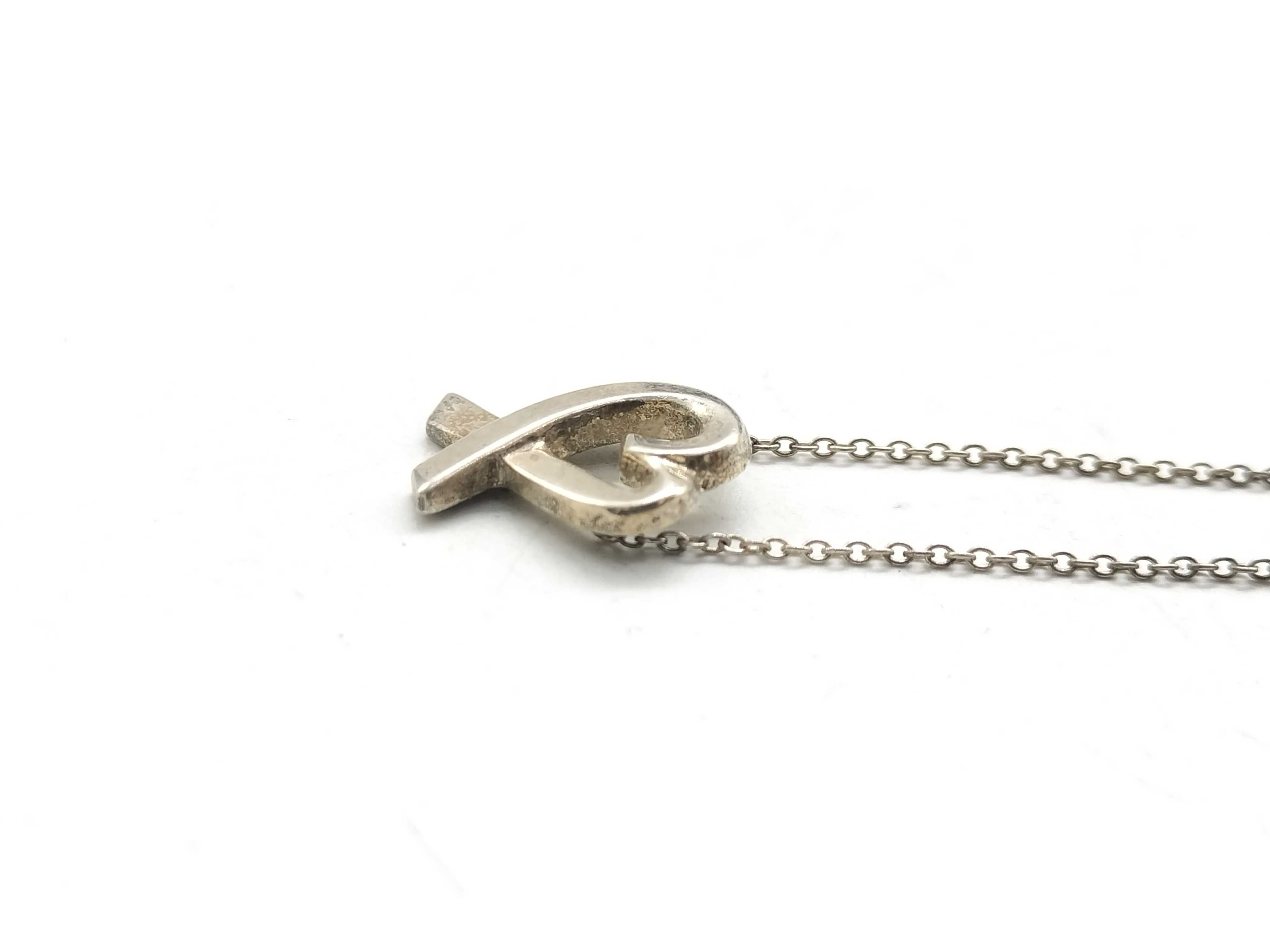 【水曜終了】(10221_0447)Tiffany&Co. ラビングハート ネックレス 925 ネックレス