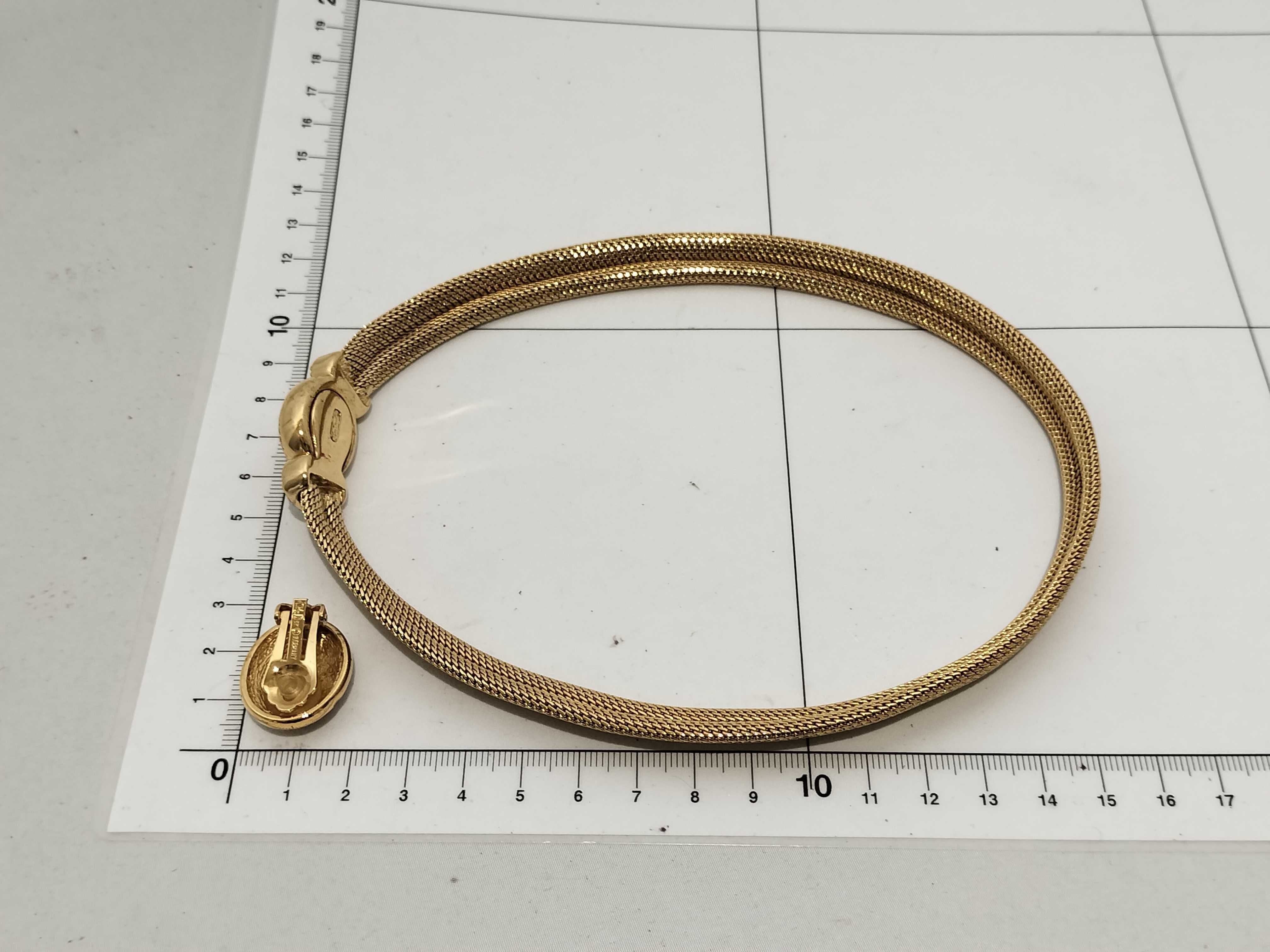 【水曜終了】(10221_0710)Dior チョーカーネックレス イヤリング ストーン付き アクセサリーまとめ アクセサリーまとめ(アクセサリー)