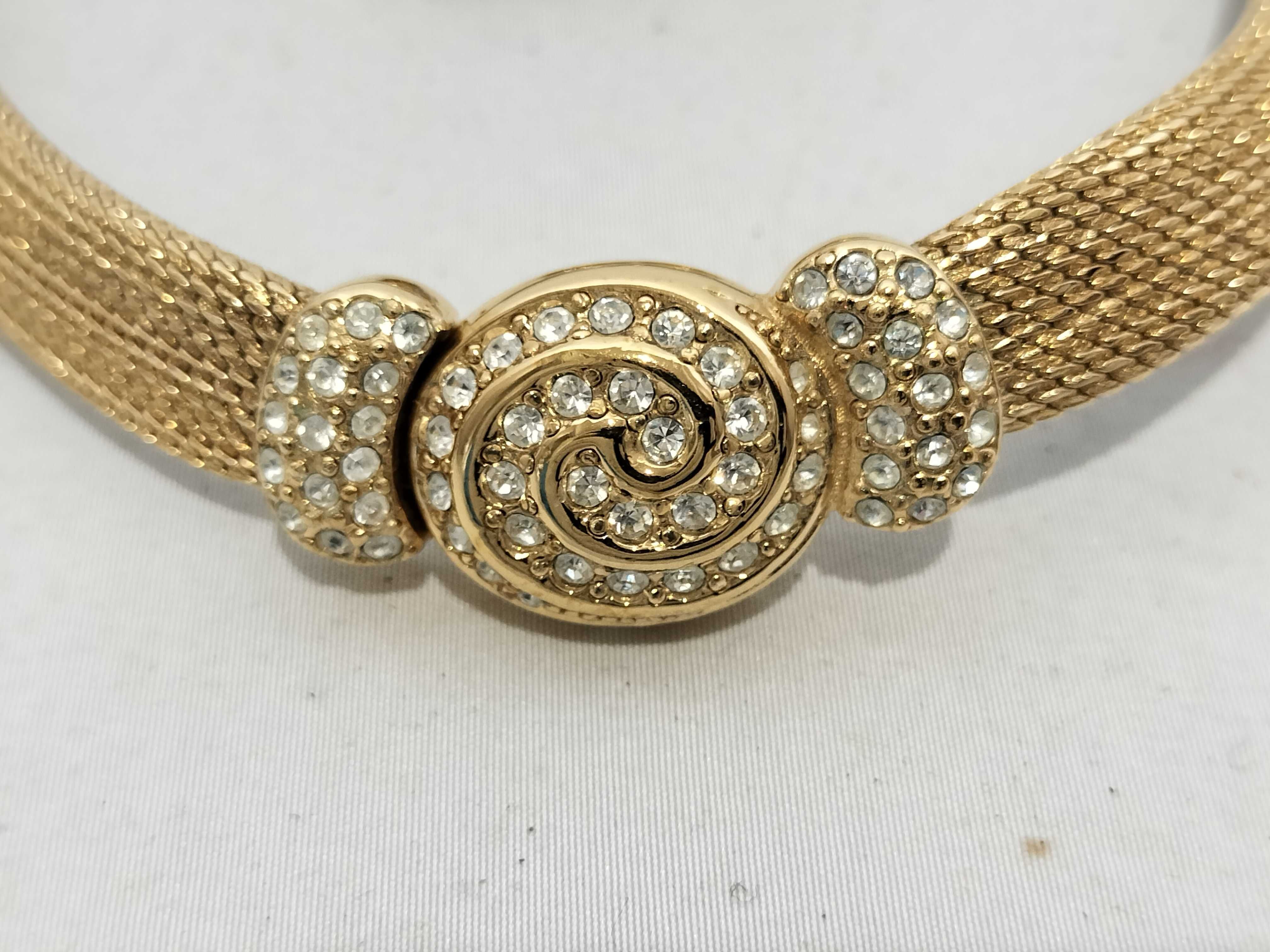 【水曜終了】(10221_0710)Dior チョーカーネックレス イヤリング ストーン付き アクセサリーまとめ アクセサリーまとめ(アクセサリー)