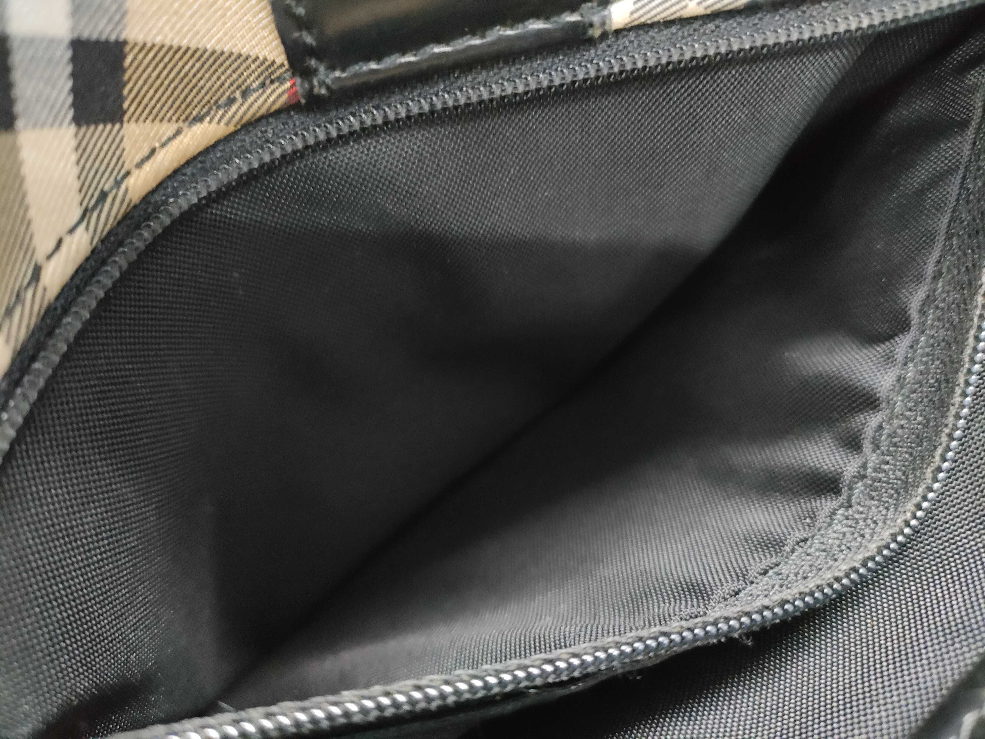 【水曜終了】(10220_0224)BURBERRY ナイロン ノバチェック ブルーレーベル ショルダーバッグ