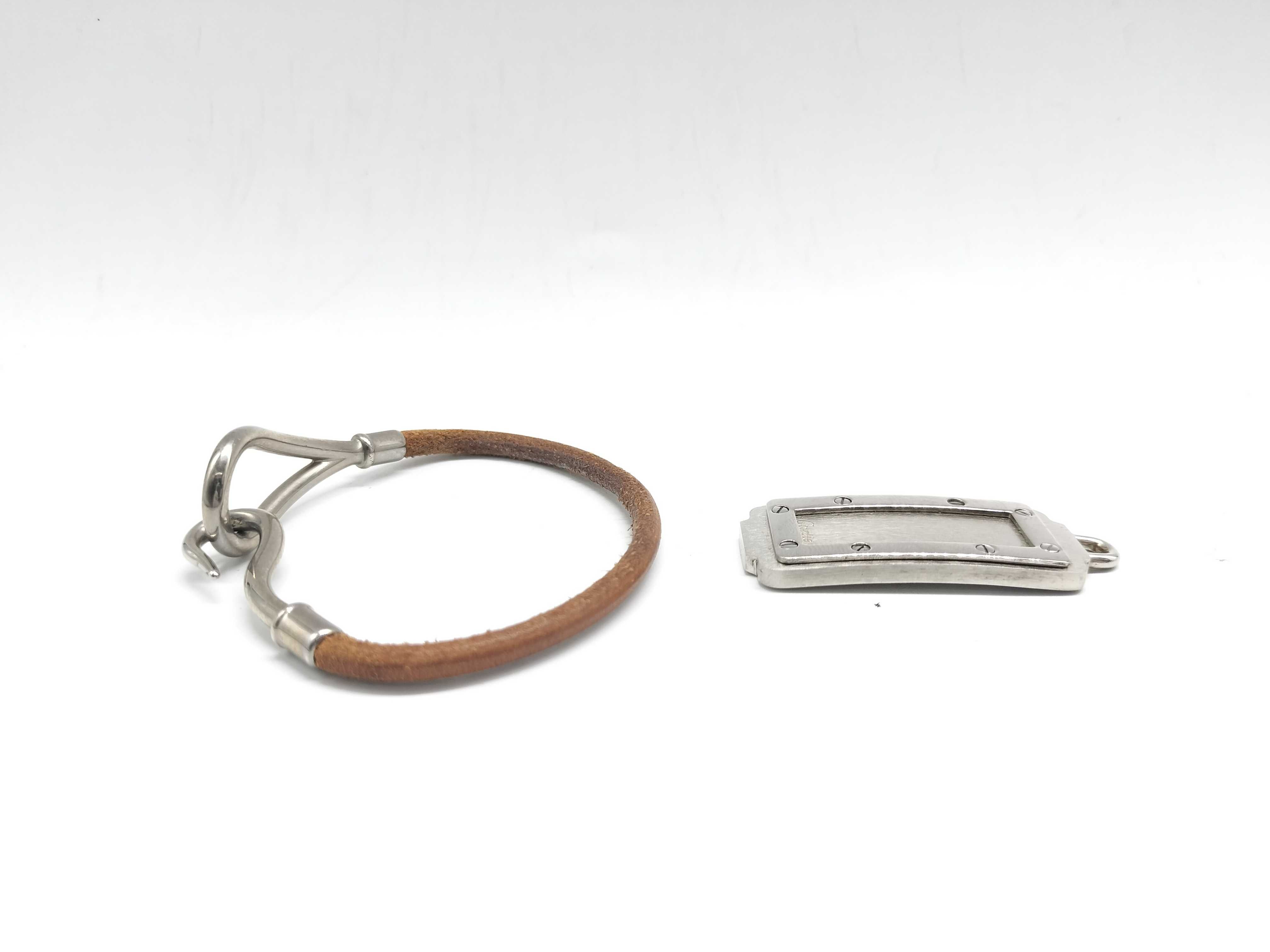 【水曜終了】(10223_0092)HERMES ジャンボブレス/カルティエ サントス チャーム ブレスレット・バングル