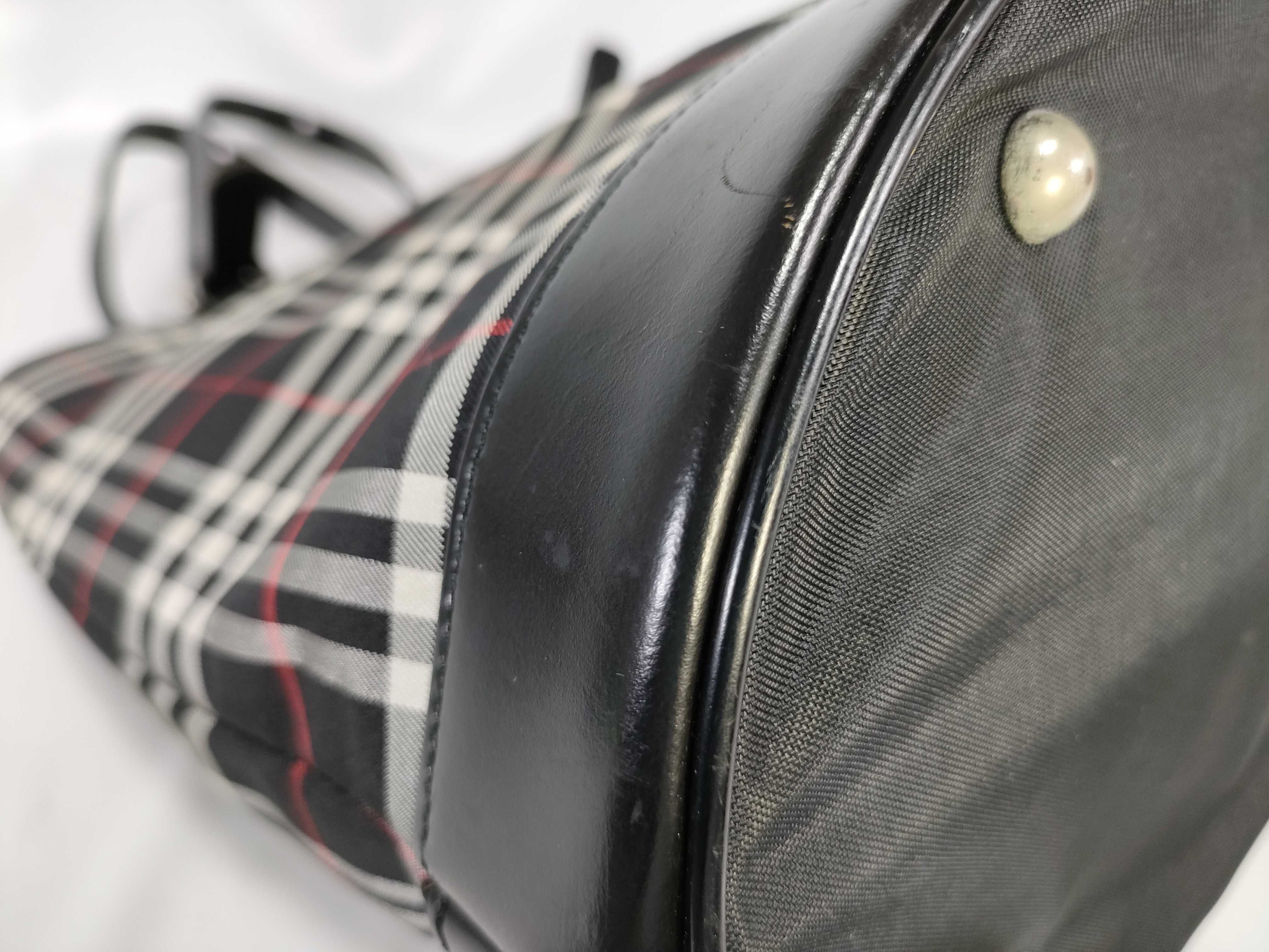 【水曜終了】(10220_0231)BURBERRY ブルーレーベル バーバリーズ ナイロン ハンドバッグ ショルダーバッグ