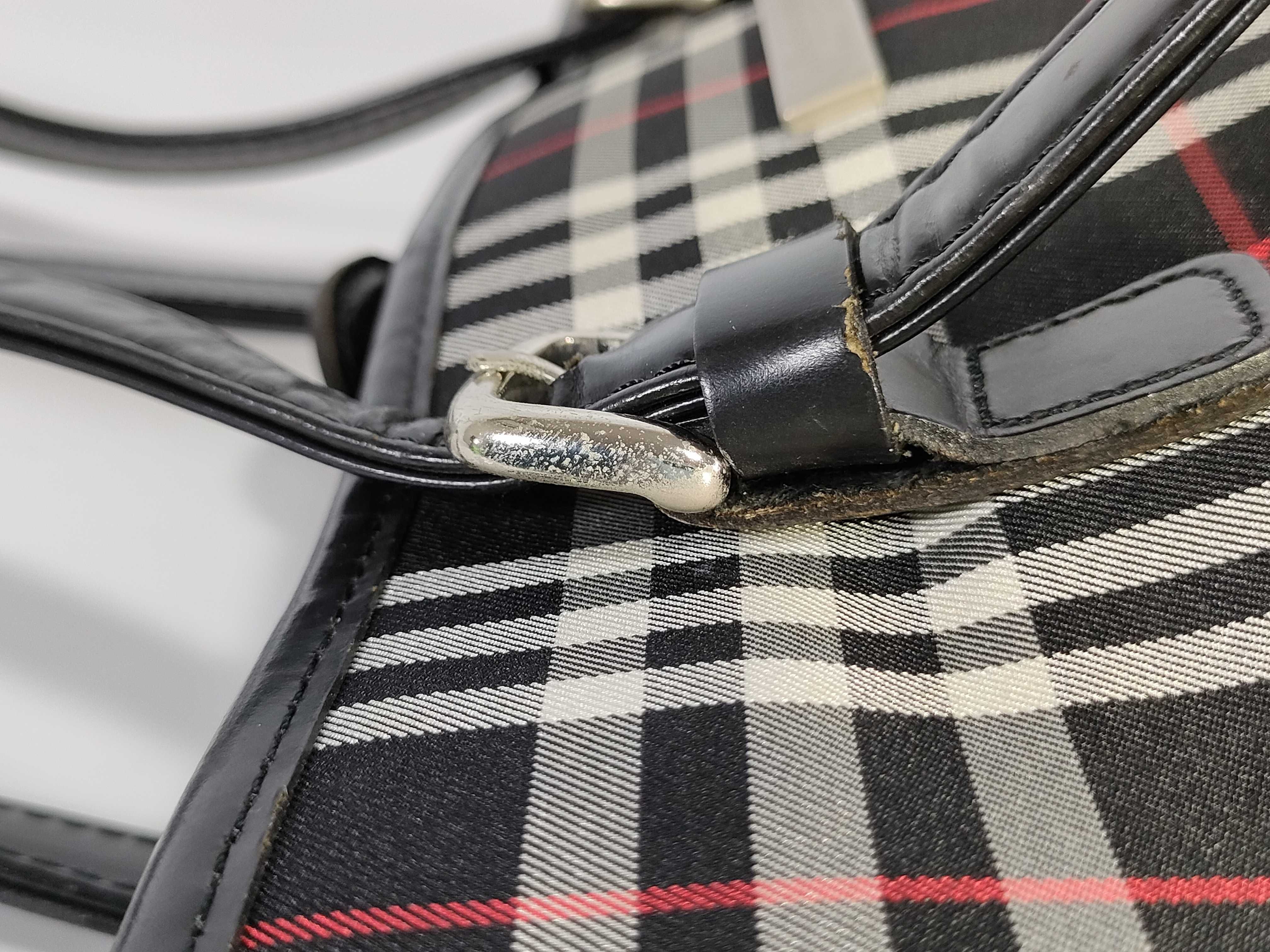 【水曜終了】(10220_0231)BURBERRY ブルーレーベル バーバリーズ ナイロン ハンドバッグ ショルダーバッグ