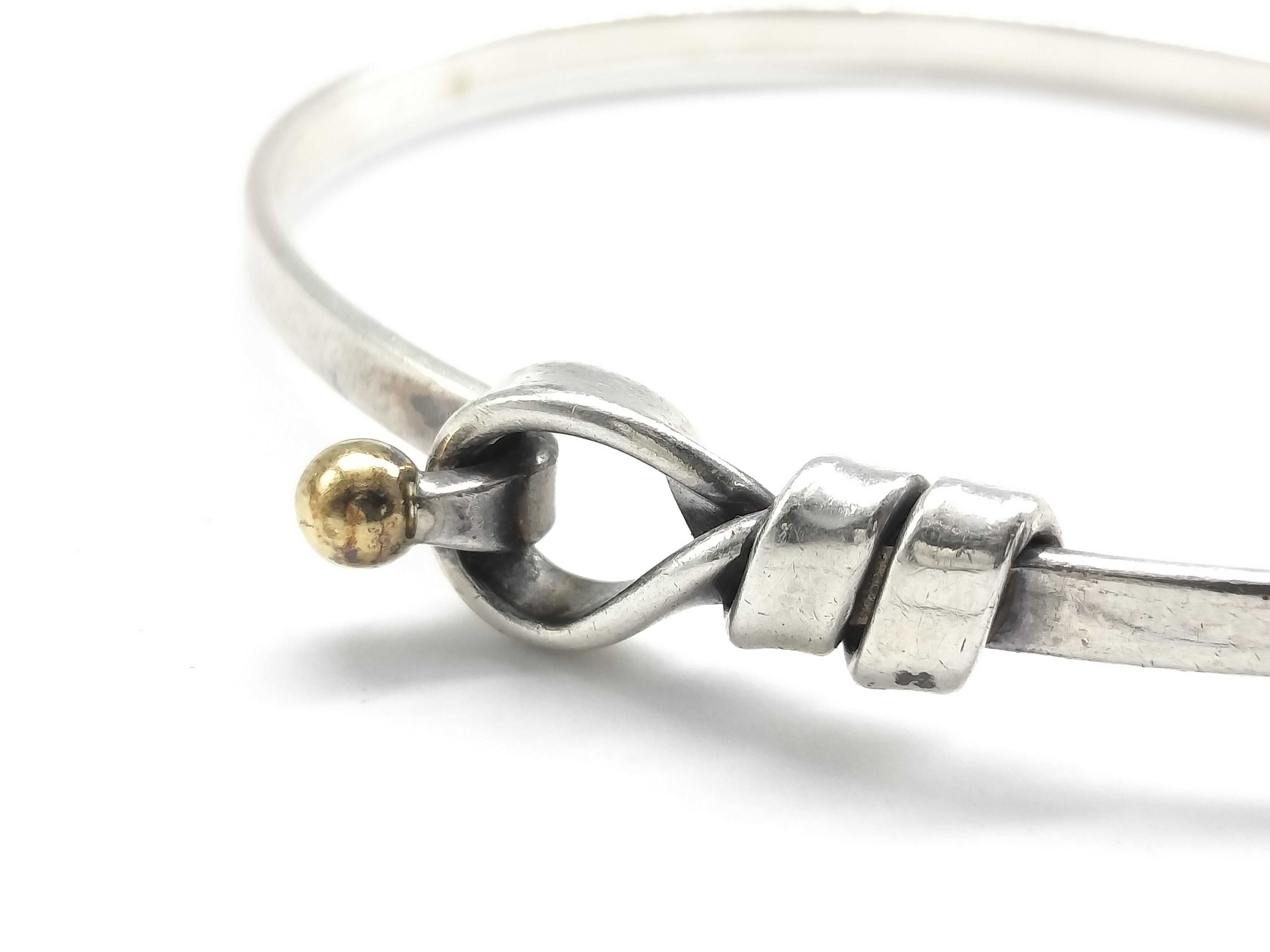 【水曜終了】(10221_0451)Tiffany&Co. フックアイ ブレスレット・バングル
