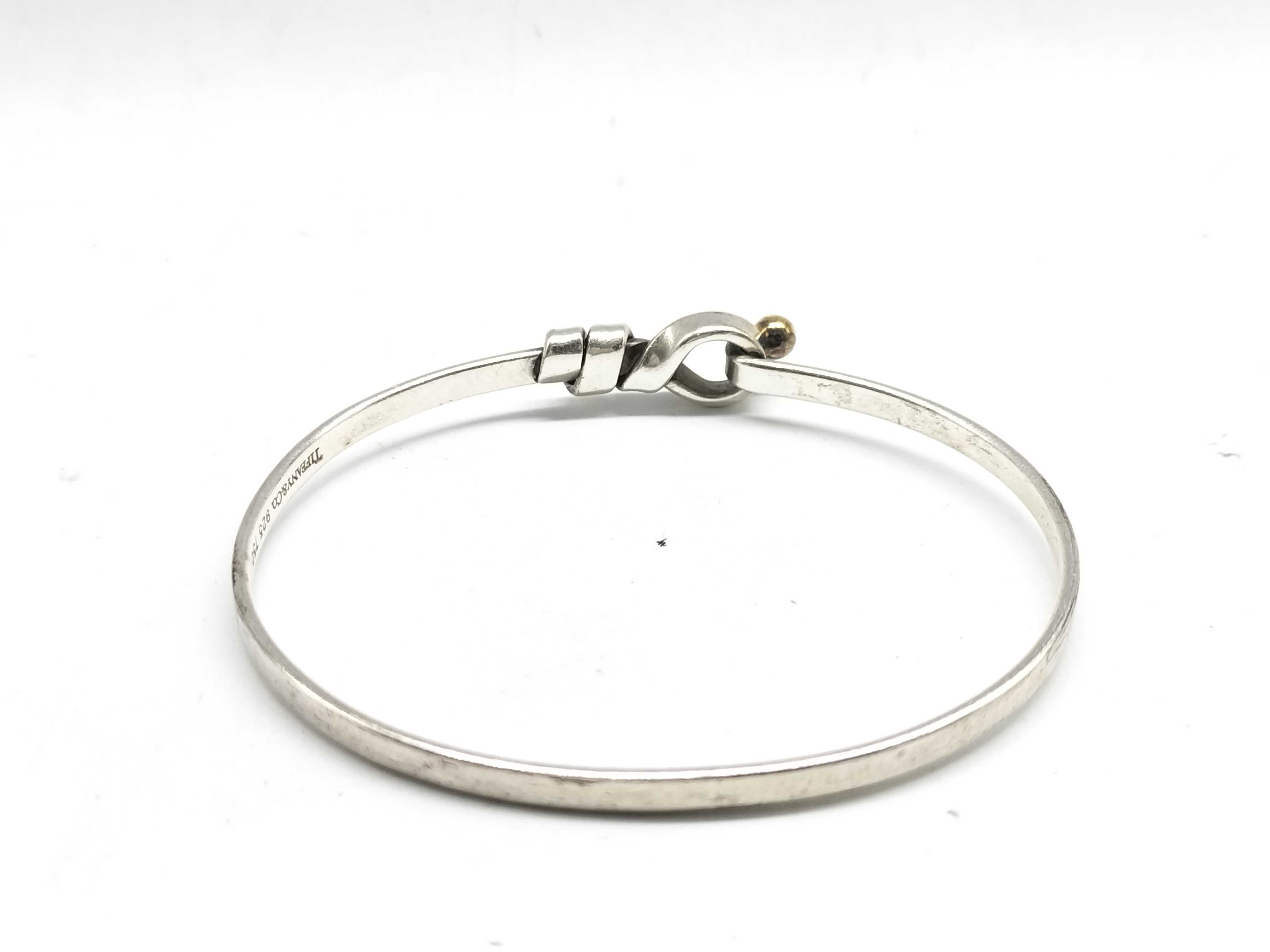 【水曜終了】(10221_0451)Tiffany&Co. フックアイ ブレスレット・バングル