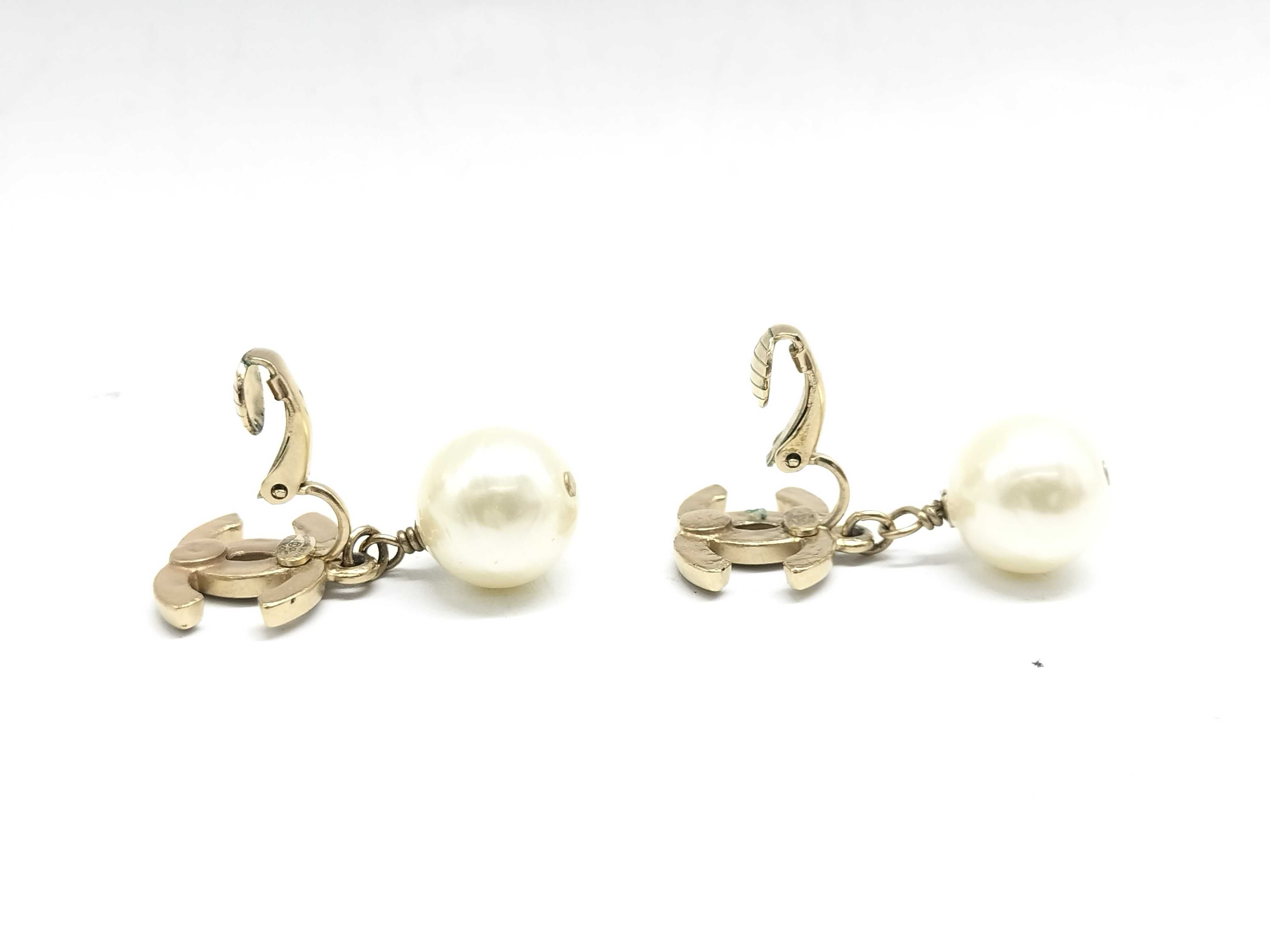 【水曜終了】(10228_0046)CHANEL ココマーク/パール/イヤリング/10P イヤリング