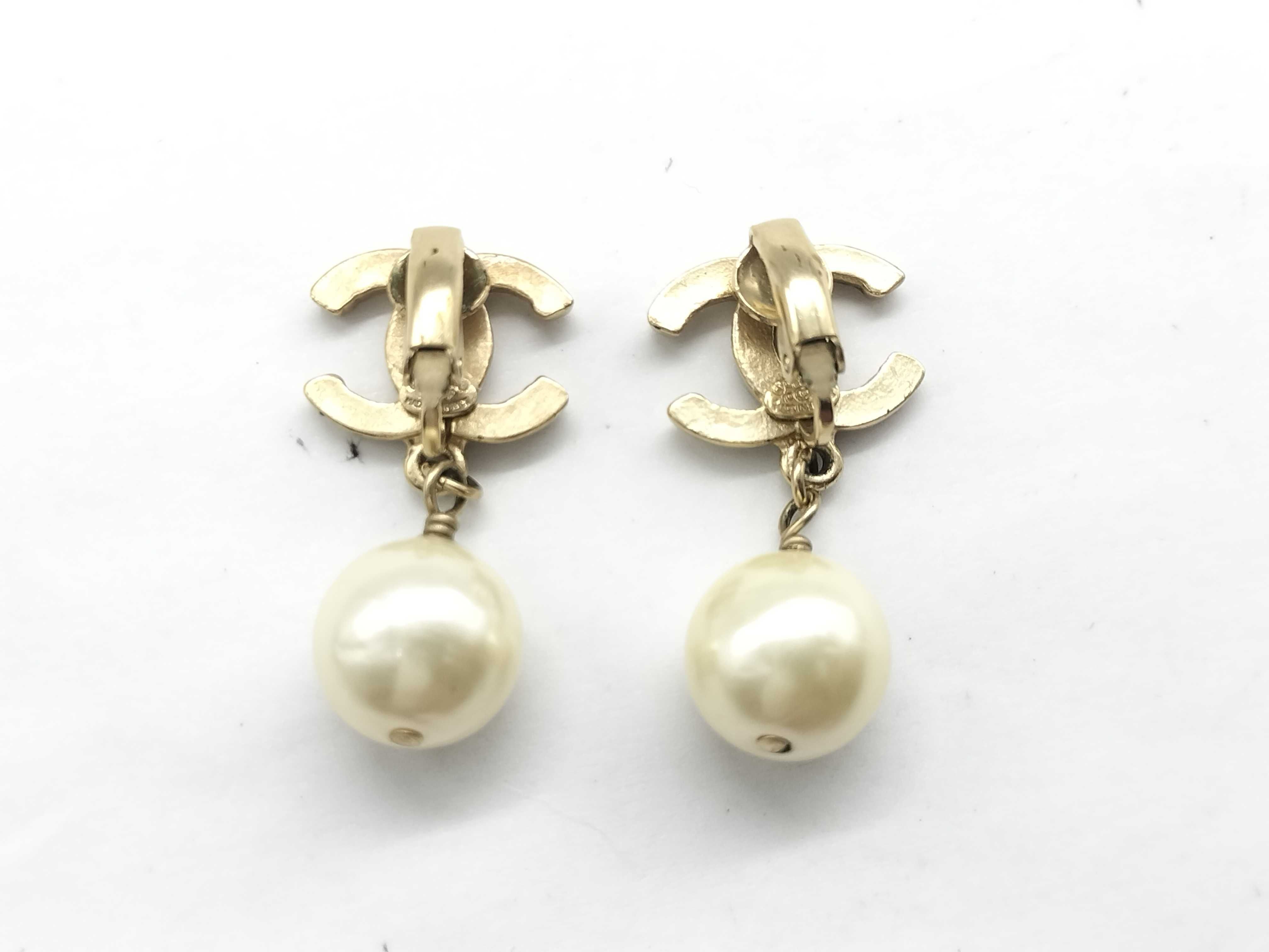 【水曜終了】(10228_0046)CHANEL ココマーク/パール/イヤリング/10P イヤリング