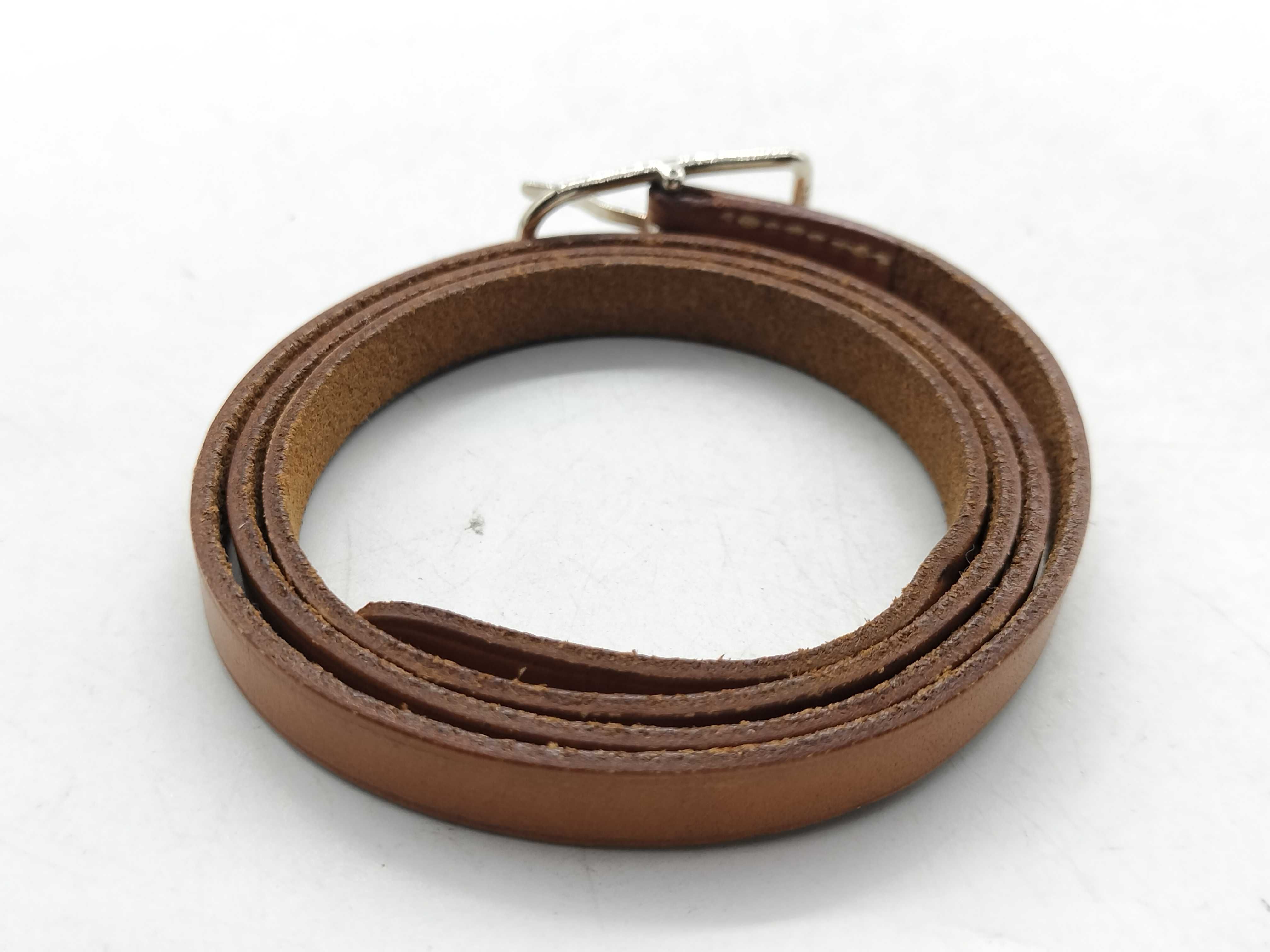 【水曜終了】(10227_0057)HERMES アピ3 SV金具 レザーロングブレスレット ブレスレット・バングル
