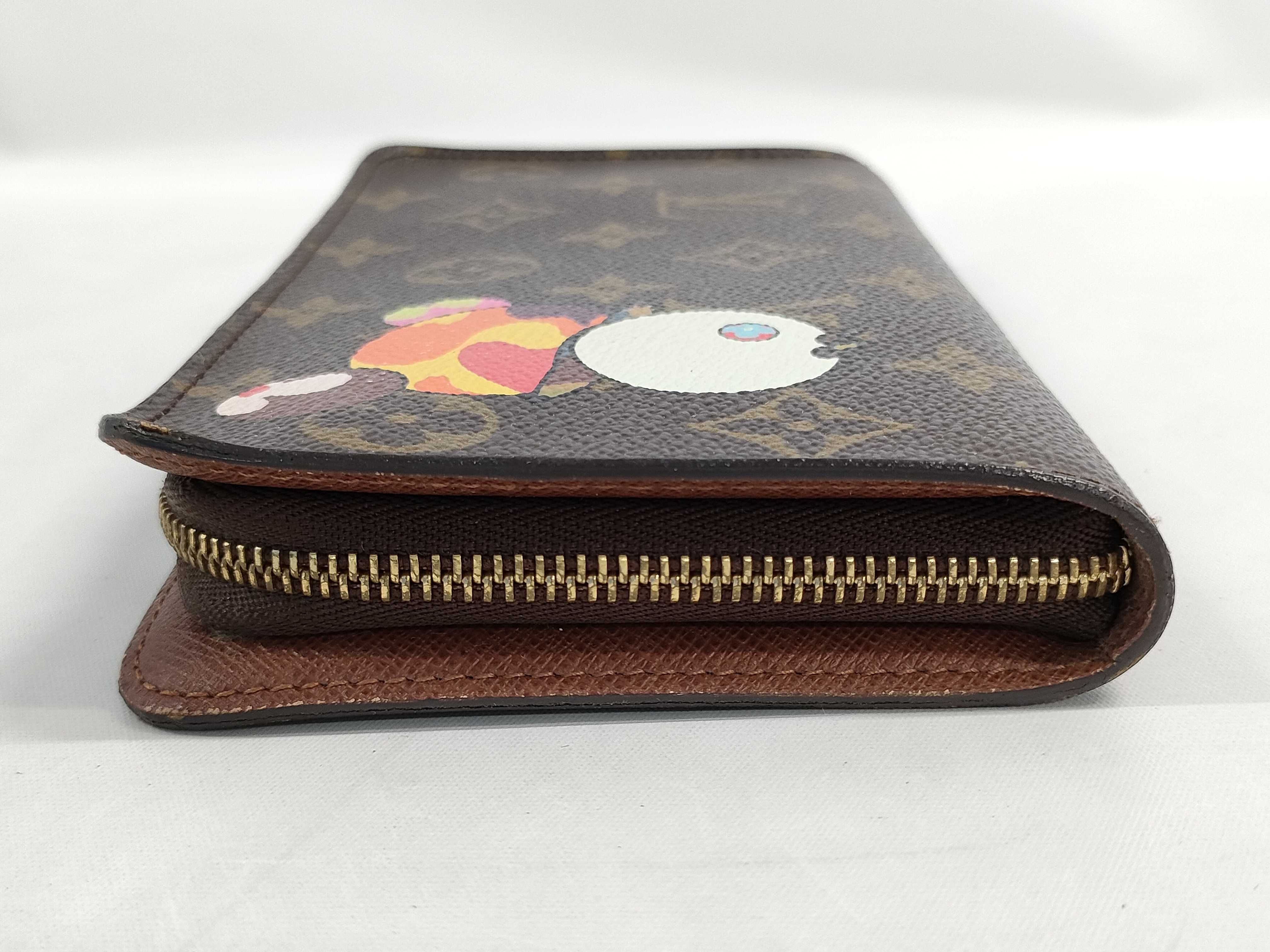 【水曜終了】(10229_0319)LOUIS VUITTON モノグラム パンダ/ポルトモネジップ/村上コラボ 財布